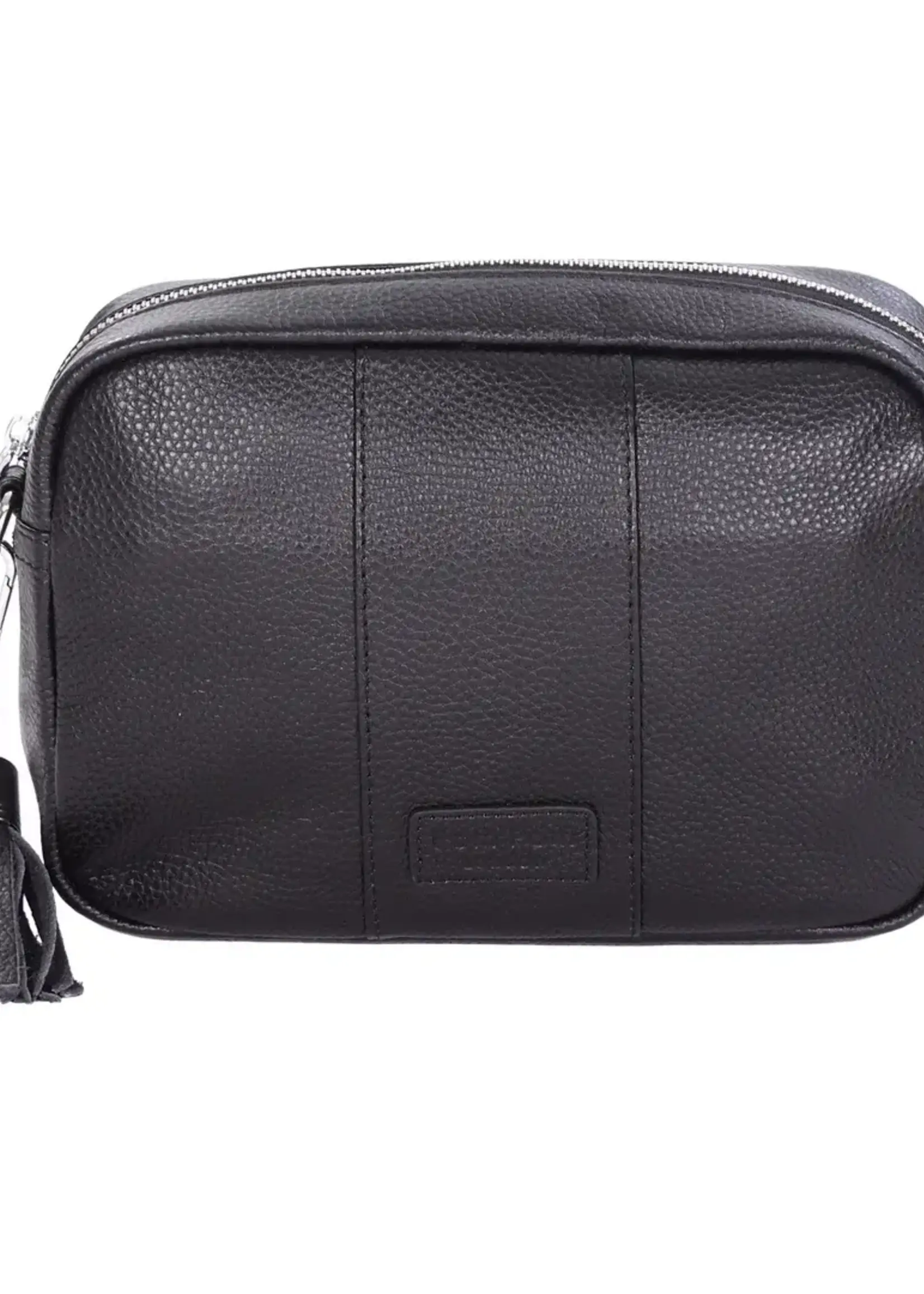 Pom Pom London Pom Pom City w/Silver Hardware - Black