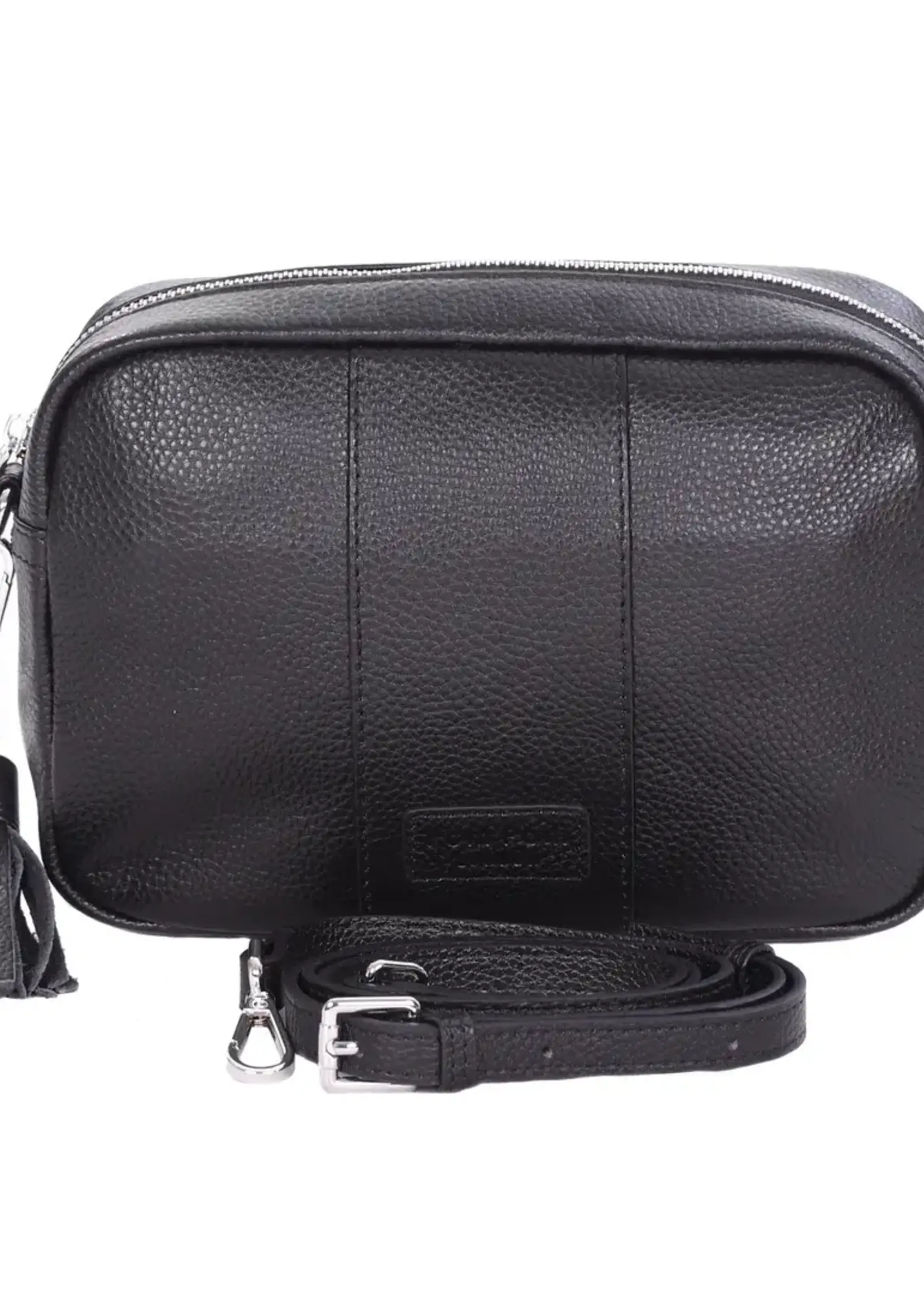 Pom Pom London Pom Pom City w/Silver Hardware - Black