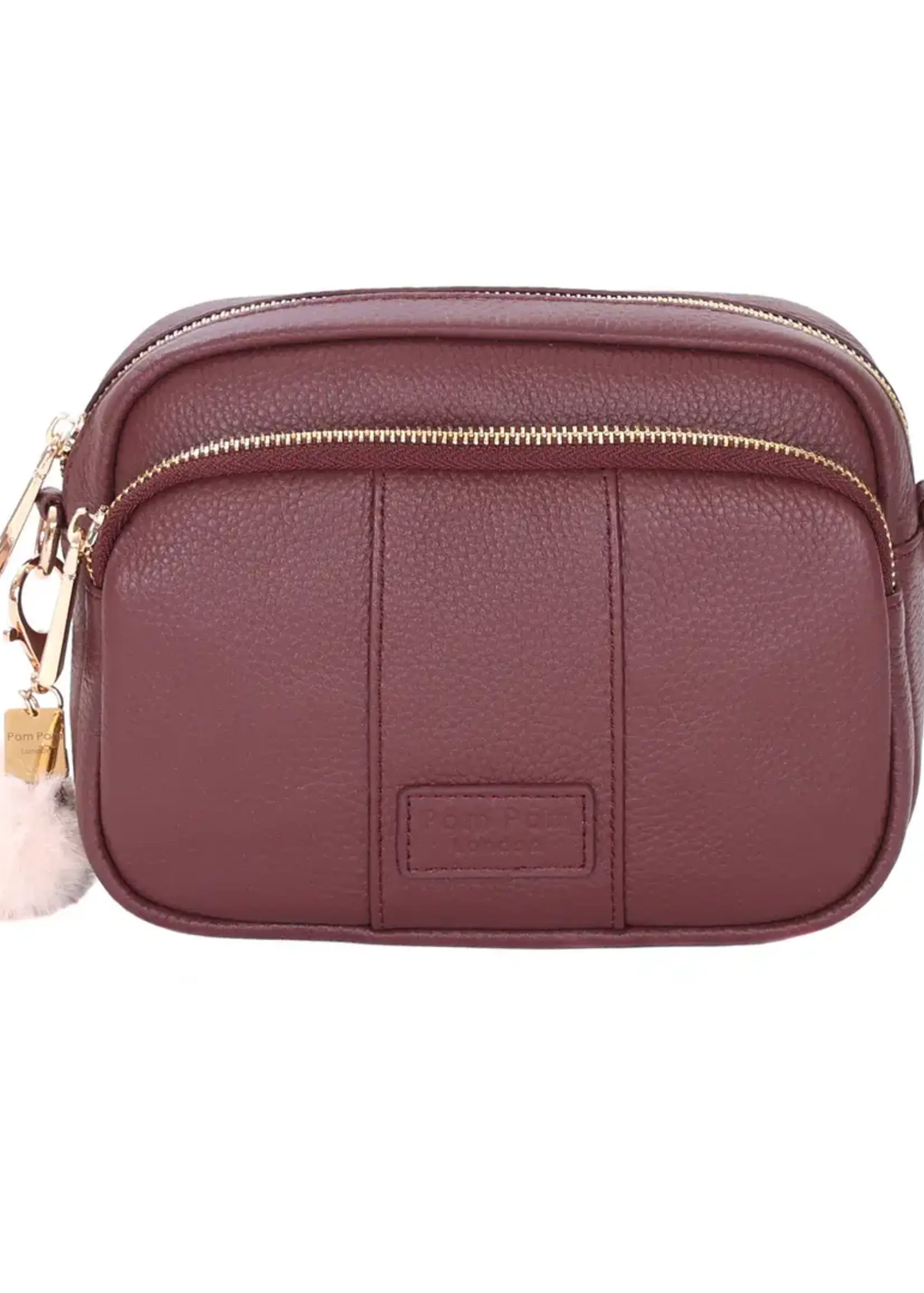 Pom Pom London Pom Pom Mayfair Original Bag & Accessories - Deep Burgandy