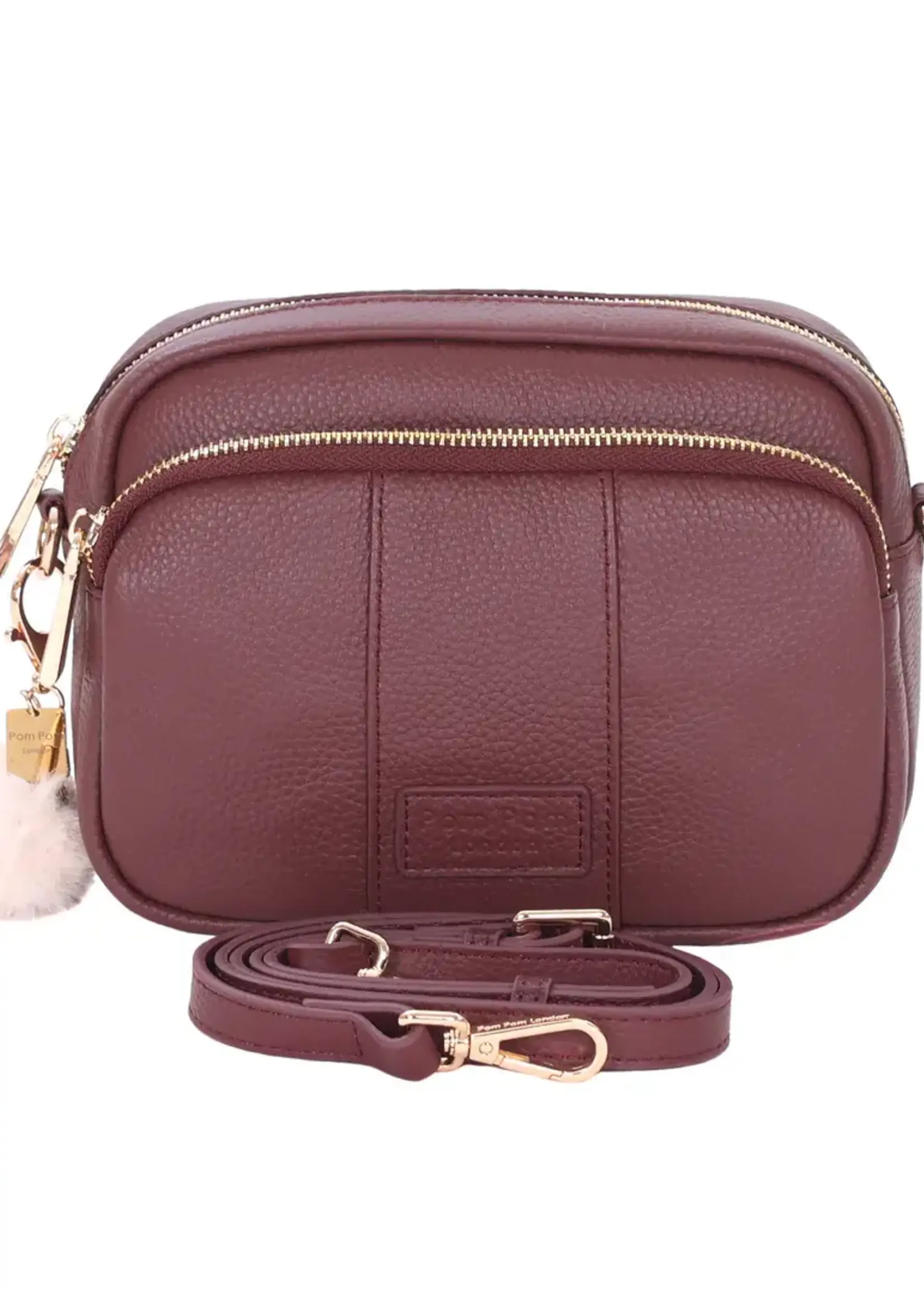 Pom Pom London Pom Pom Mayfair Original Bag & Accessories - Deep Burgandy