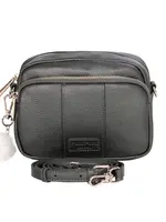 Pom Pom London Pom Pom Mayfair Original Metaallic Bag & Accessories - Pewter