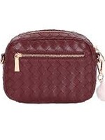 Pom Pom London Pom Pom Mayfair Original Lattice Bag & Accessories - Wine