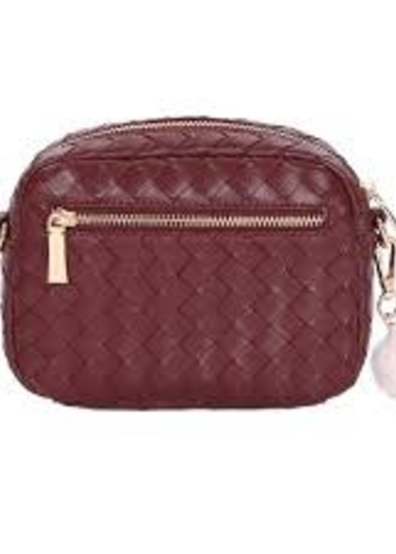 Pom Pom London Pom Pom Mayfair Original Lattice Bag & Accessories - Wine