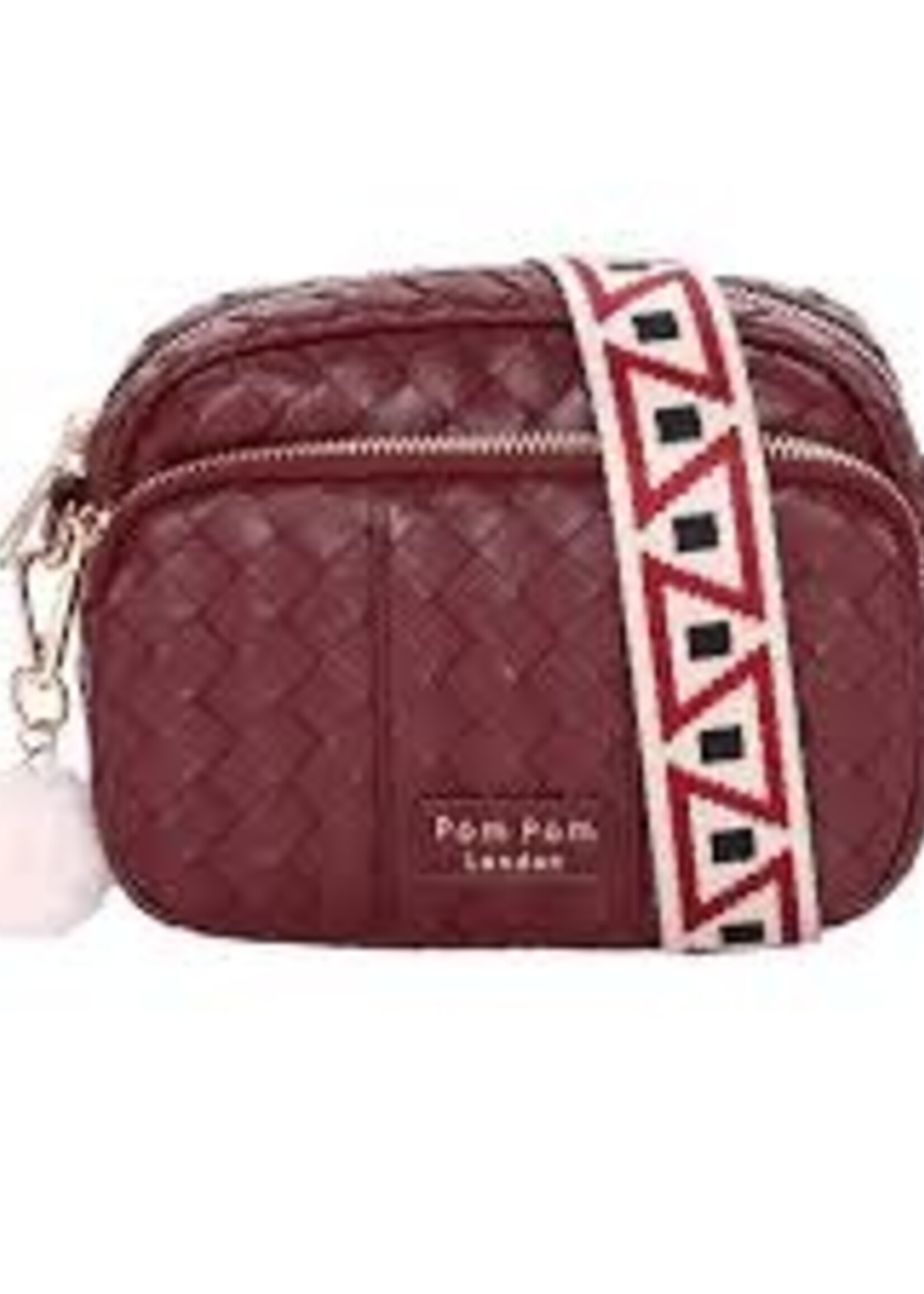 Pom Pom London Pom Pom Mayfair Original Lattice Bag & Accessories - Wine