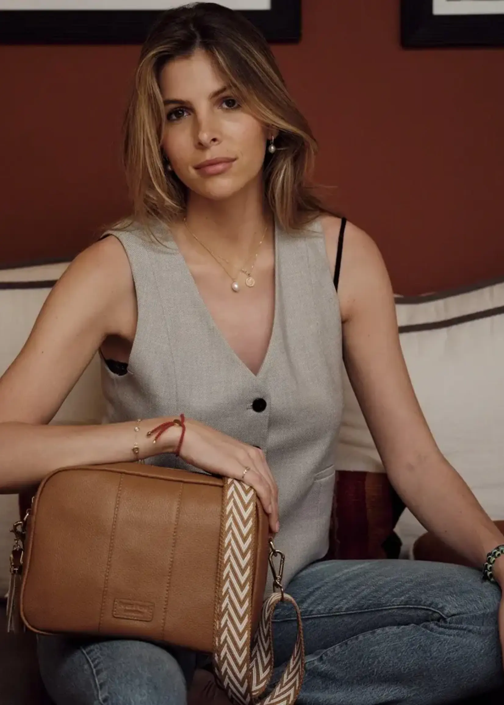 Pom Pom London Pom Pom Original City Plus Bag & Accessories - Maple