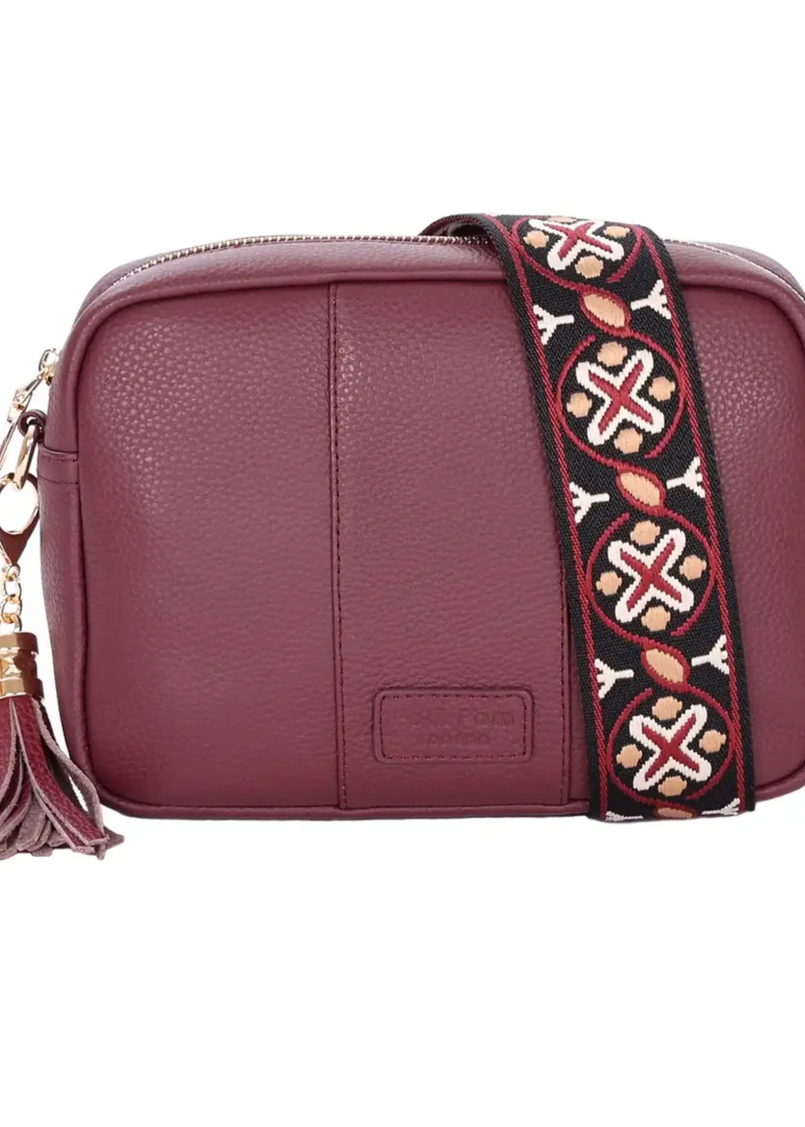 Pom Pom London Pom Pom City Bag - Deep Burgandy