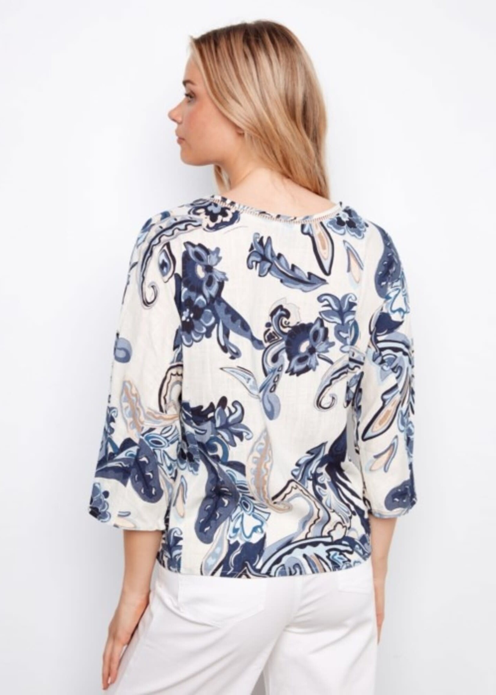 Charlie B Charlie B Raglan w/ Balloon Sleeve Off Shoulder C4682