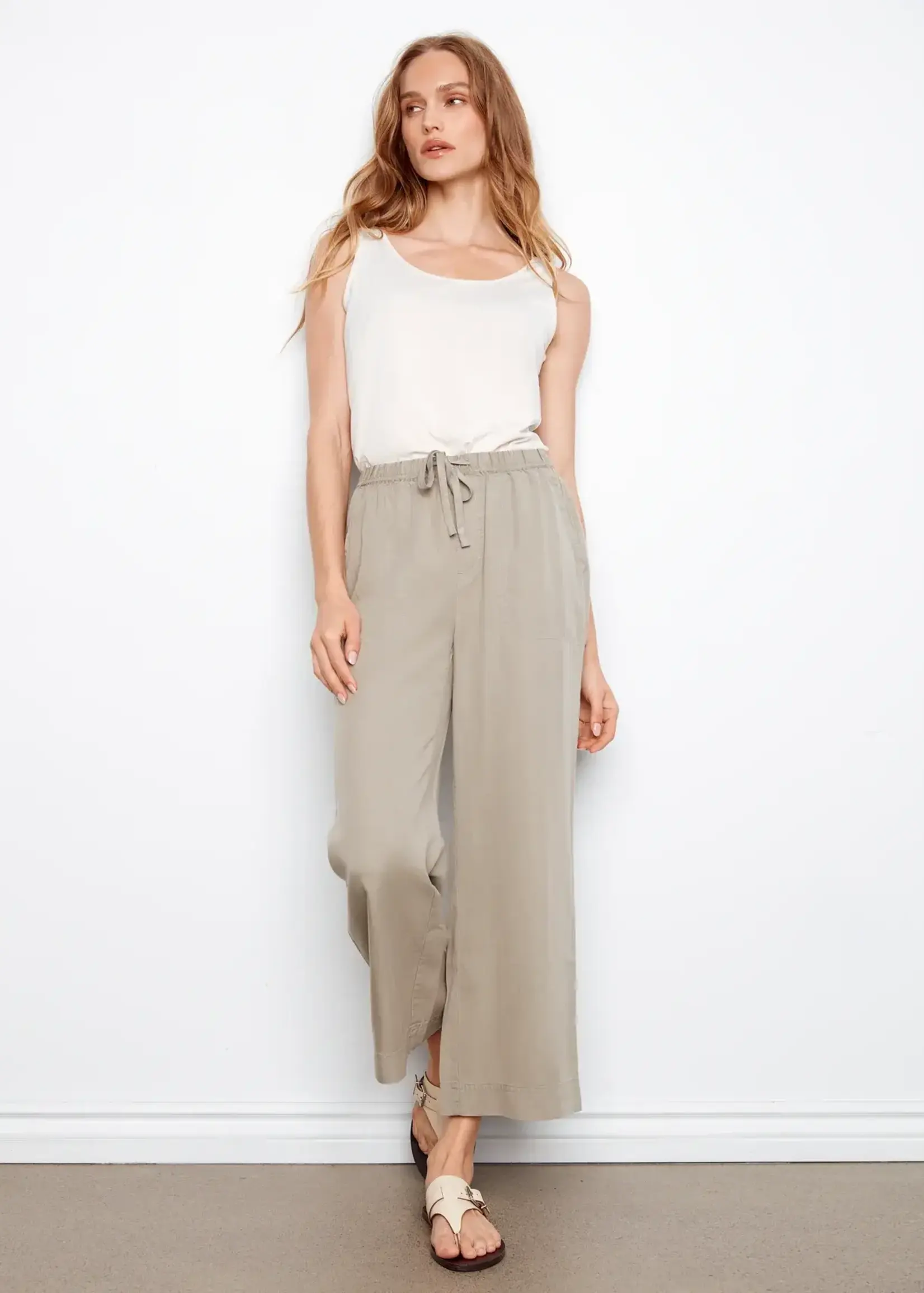 Charlie B Charlie B Tencel Wide Leg Jogger Pant C5768