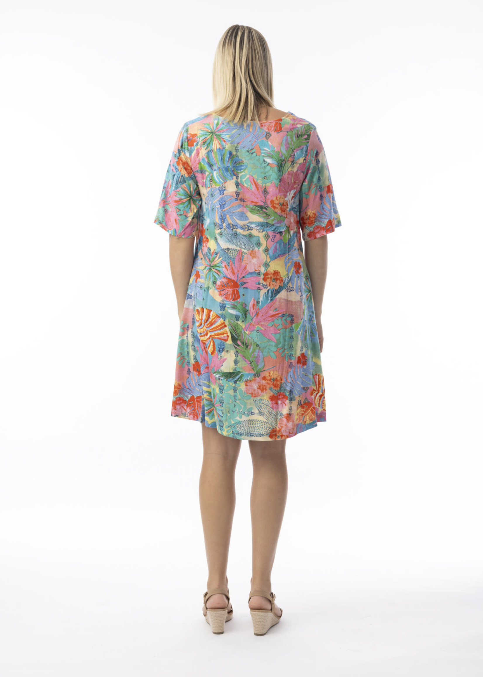 Orientique Orientique Malvinas Short Sleeve Dress