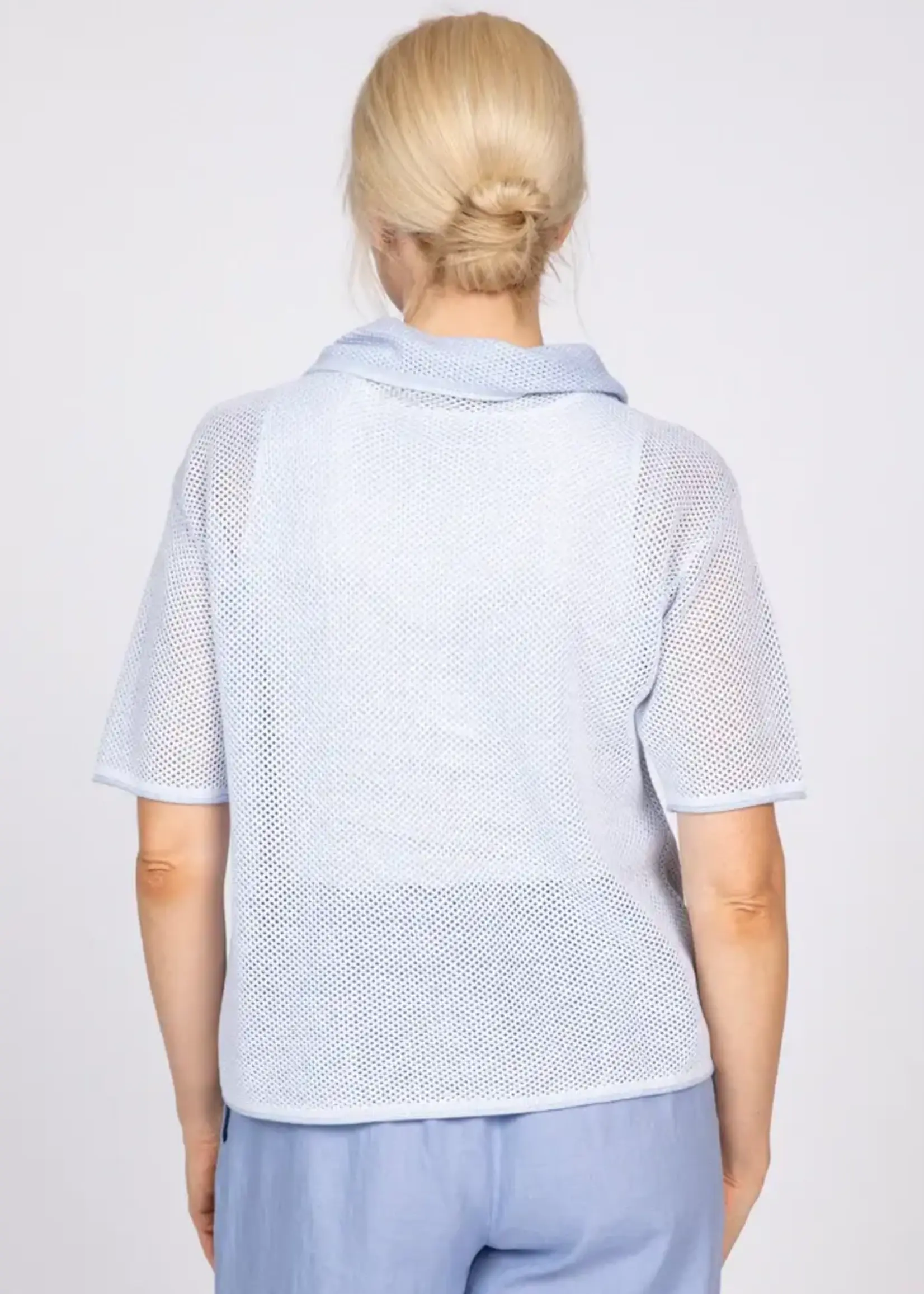 Olivia Olivia Stay Centered Drape Collar Top L310121