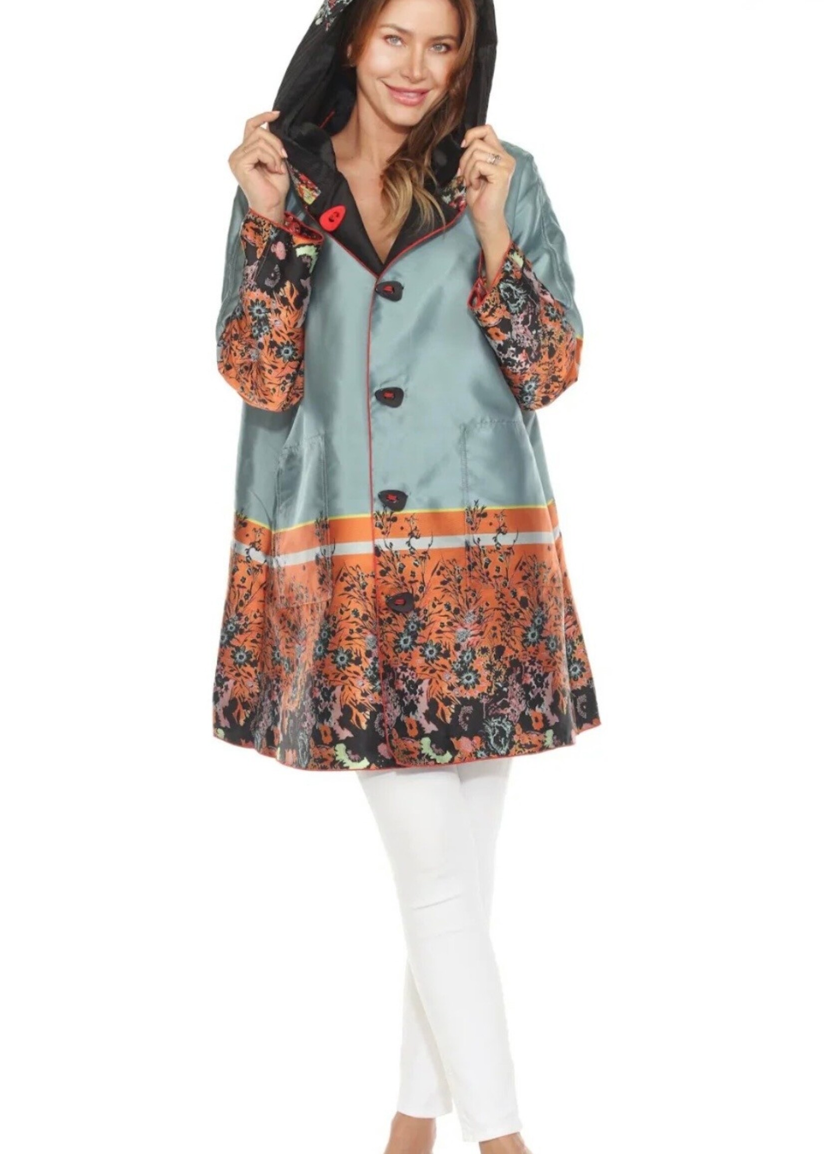 Oopera Oopera Reversible Floral Hooded Jacket 6201