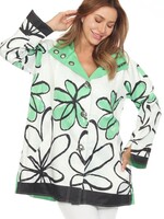 Oopera Oopera Floral Print Hooded Jacket J1239