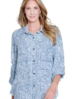 Multiples Multiples L/S Roll Tab Shirt 16208