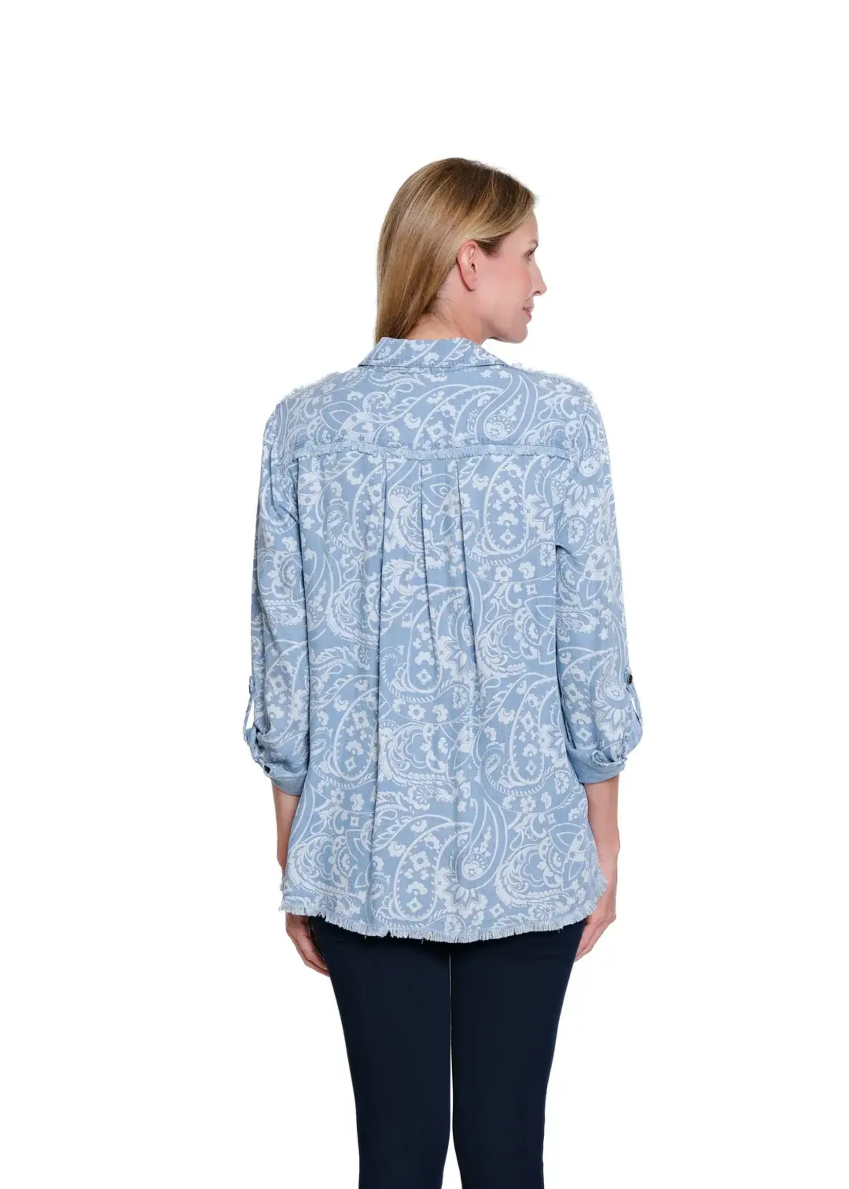 Multiples Multiples L/S Roll Tab Shirt 16208