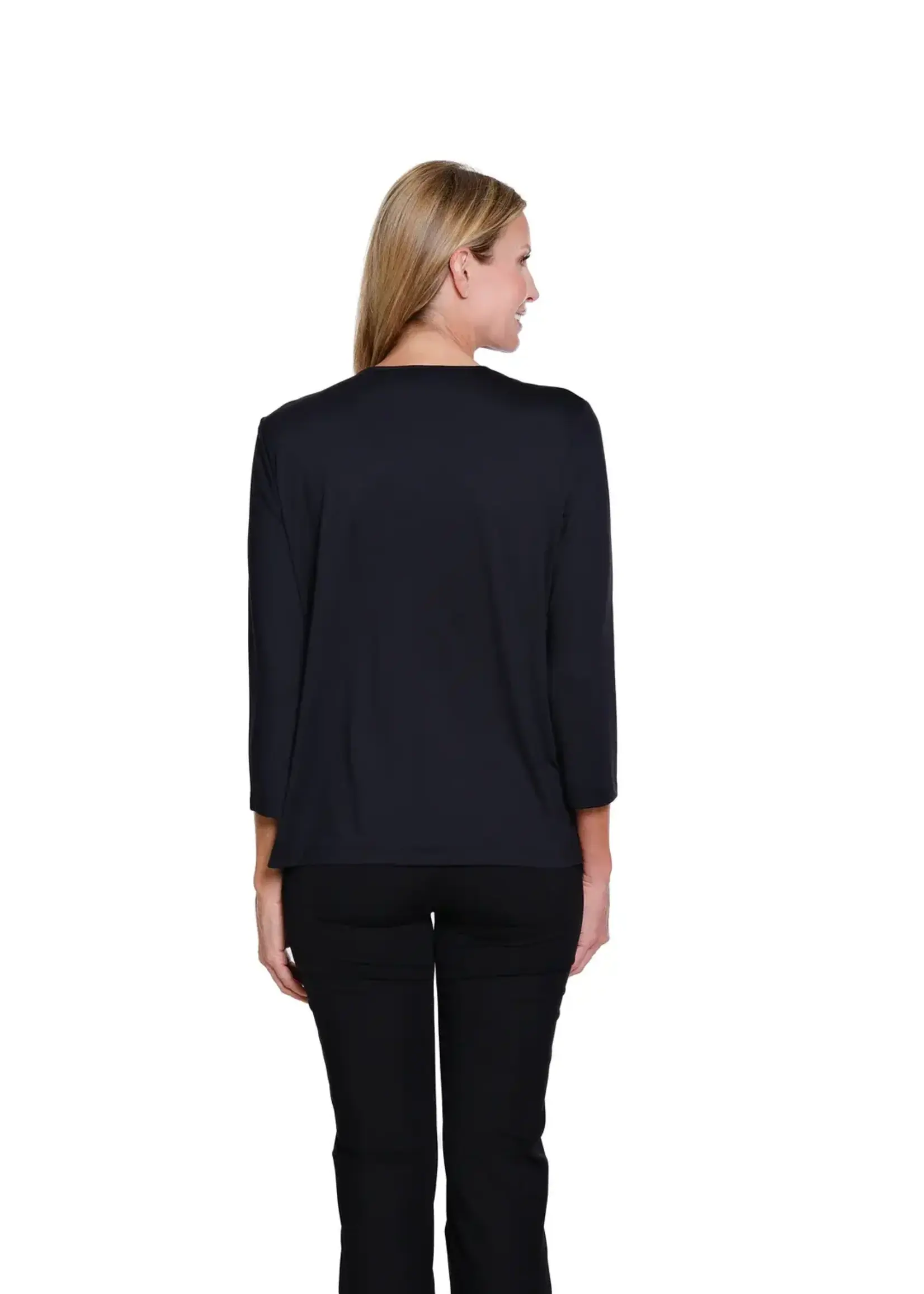 Multiples Multiples 3/4 Sleeve V Neck Top M16102