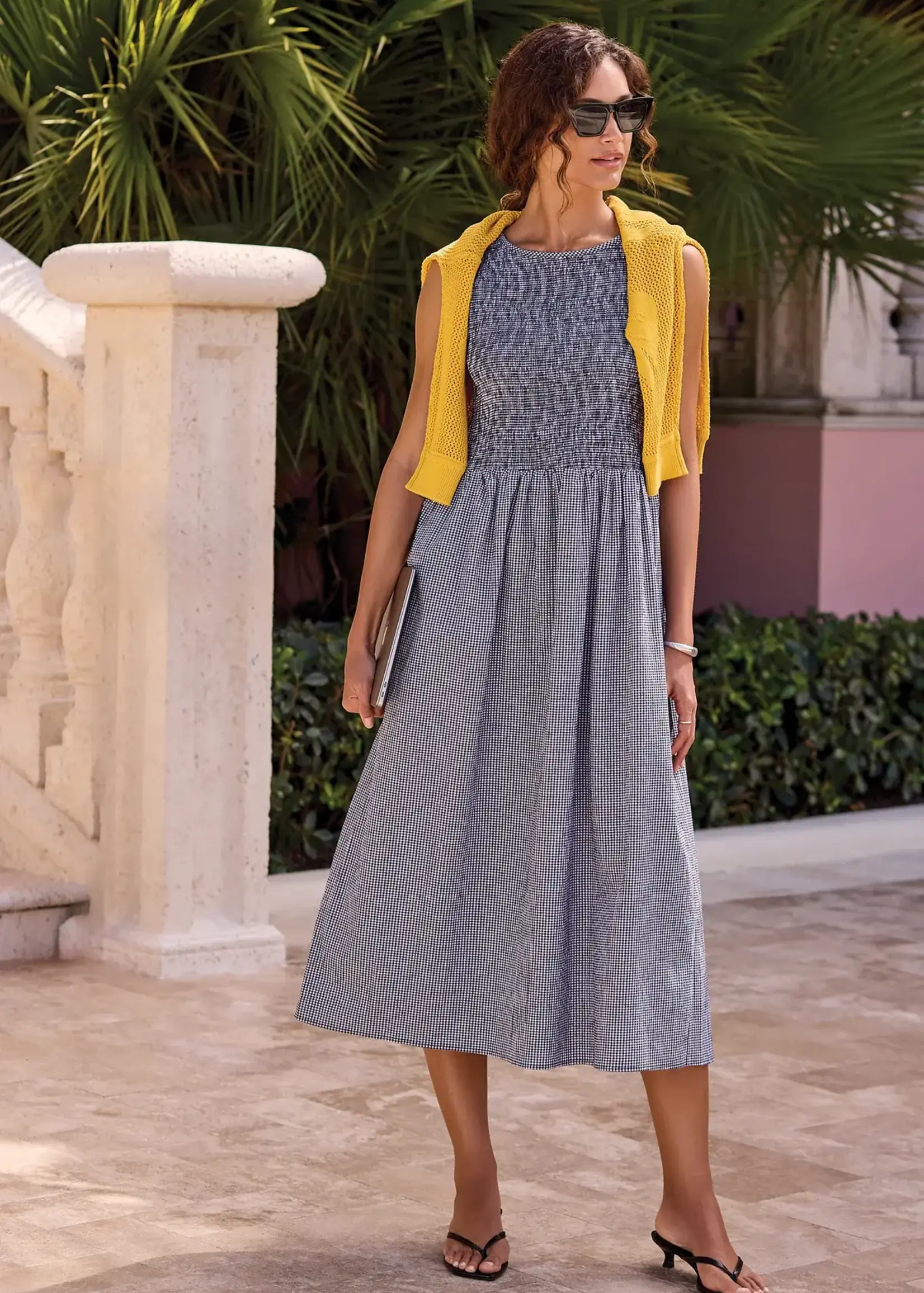 Tribal Tribal Sleeveless Dress w/ Top Detail 3042O