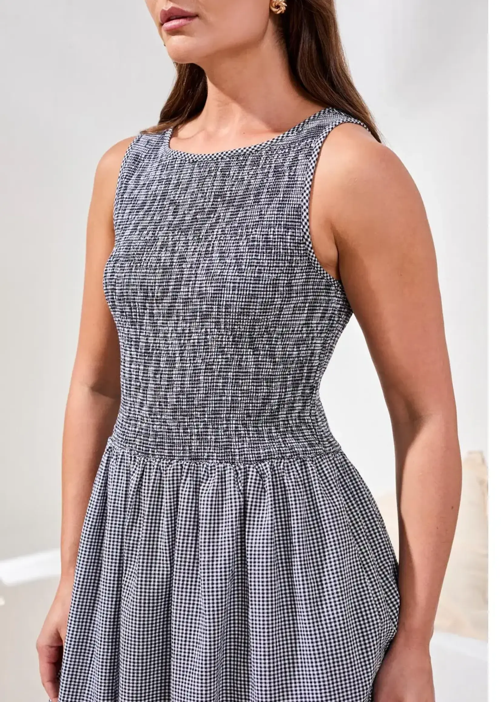 Tribal Tribal Sleeveless Dress w/ Top Detail 3042O