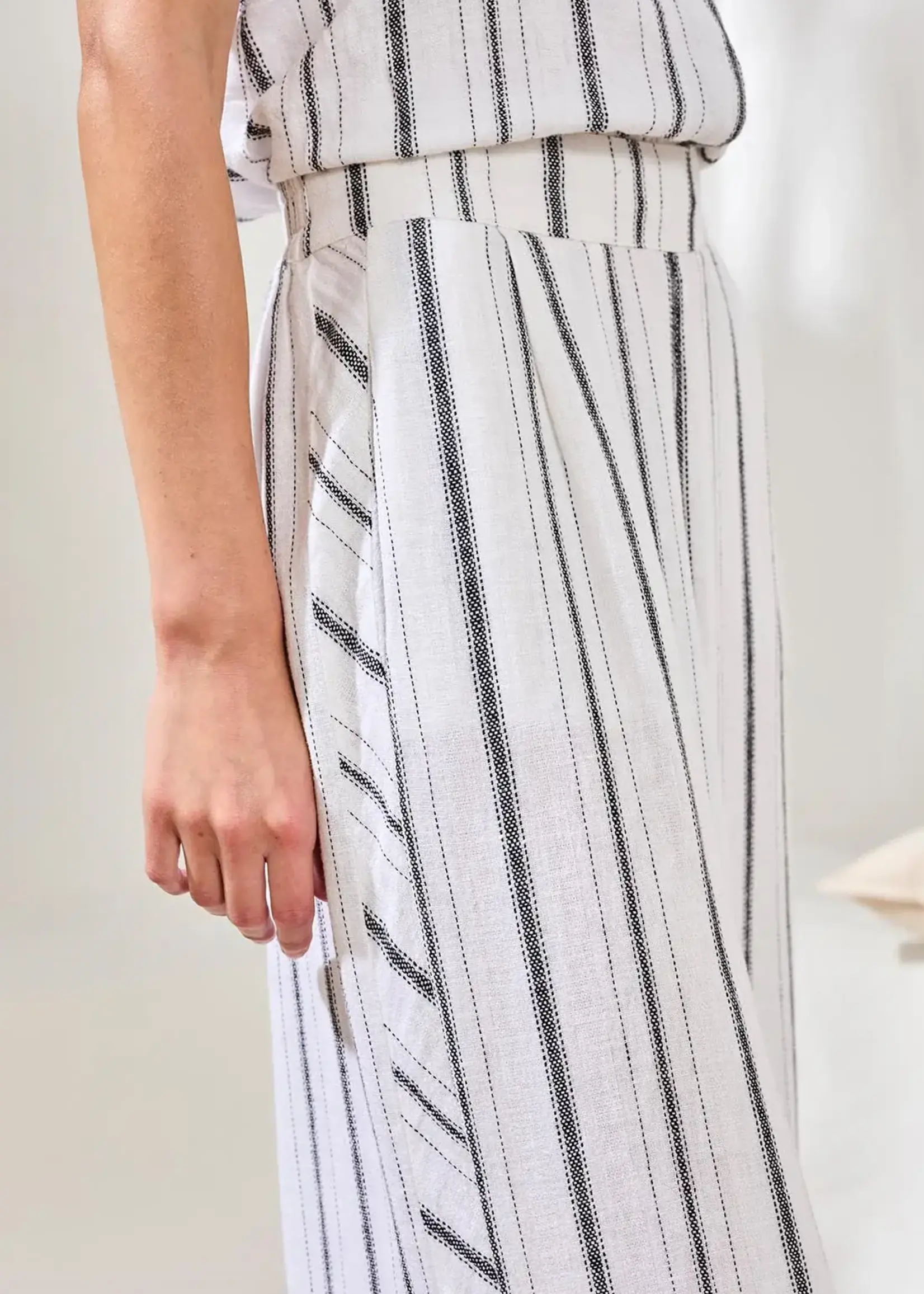 Tribal Tribal Crop Pull On Wide Leg Pant w/ Pockets 6090O