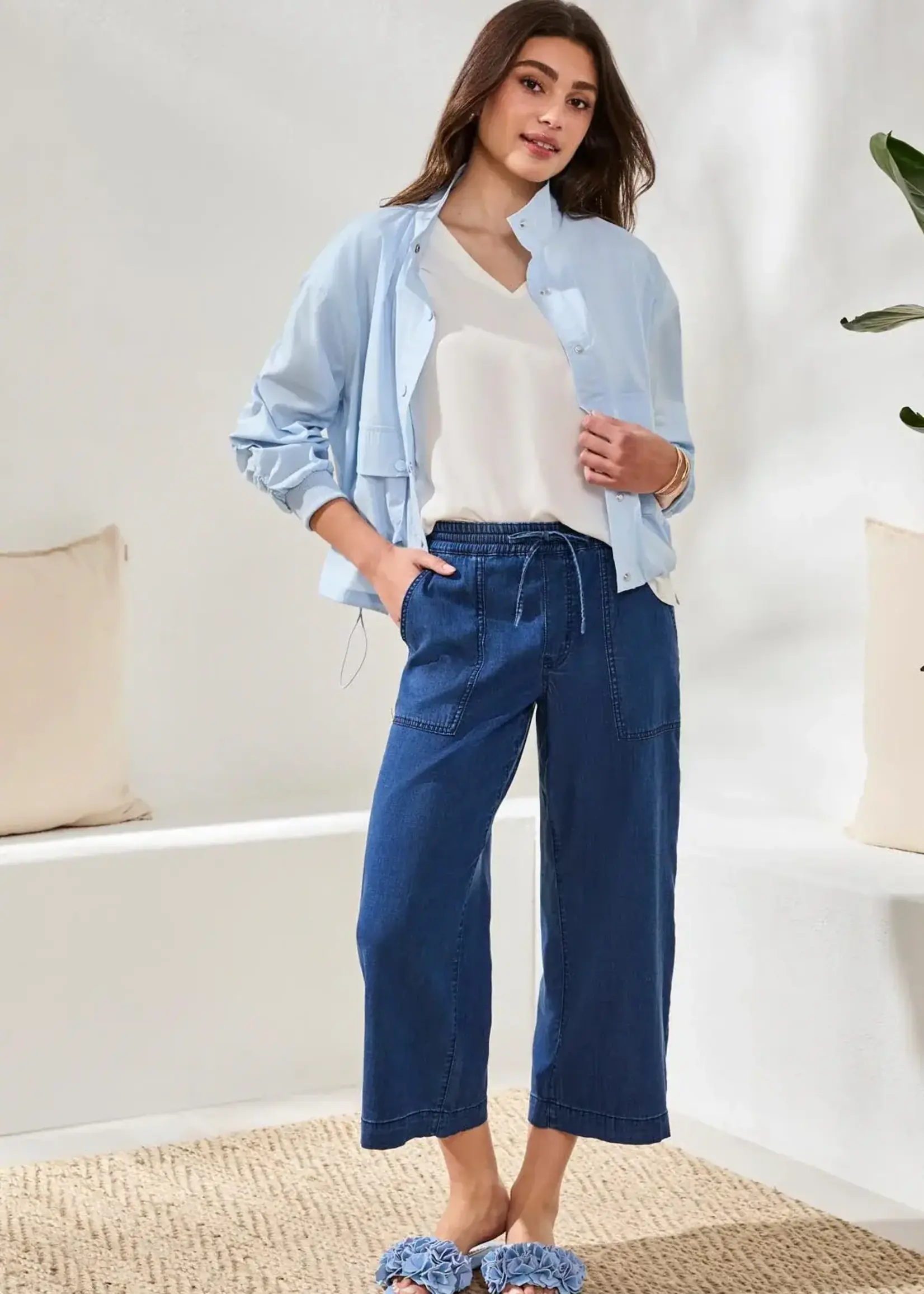 Tribal Tribal Audrey Wide Crop Jogger 6127O