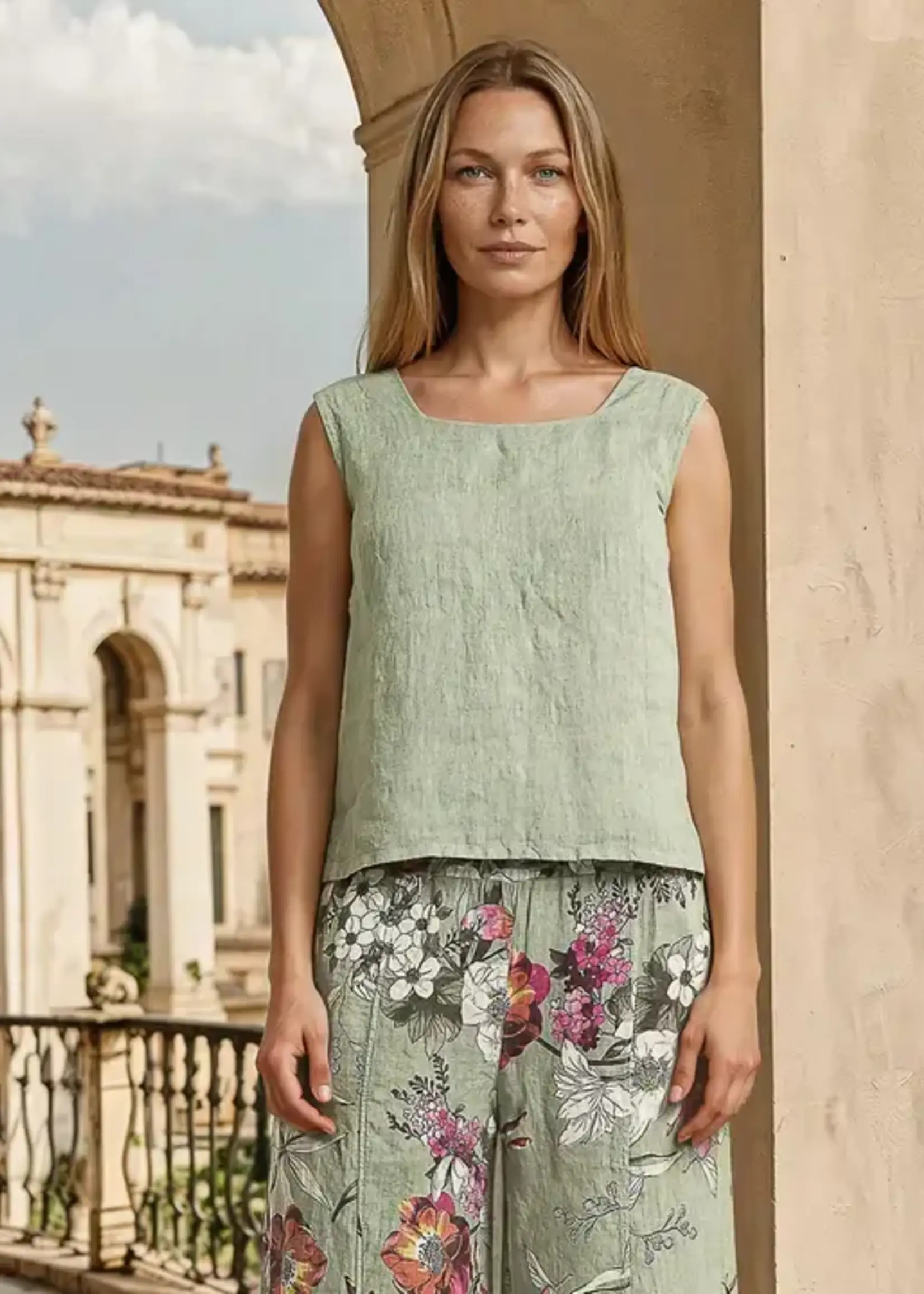 Linen Luv Linen Luv French Linen Top TP1677
