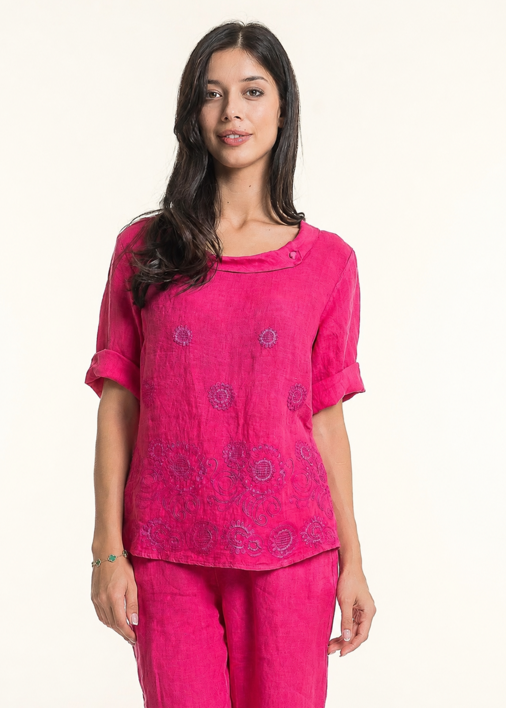 Linen O Linen O French Linen Blouse TP1743