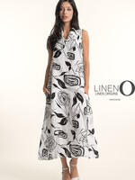 Linen O Linen O French Linen Print Dress TP1686P