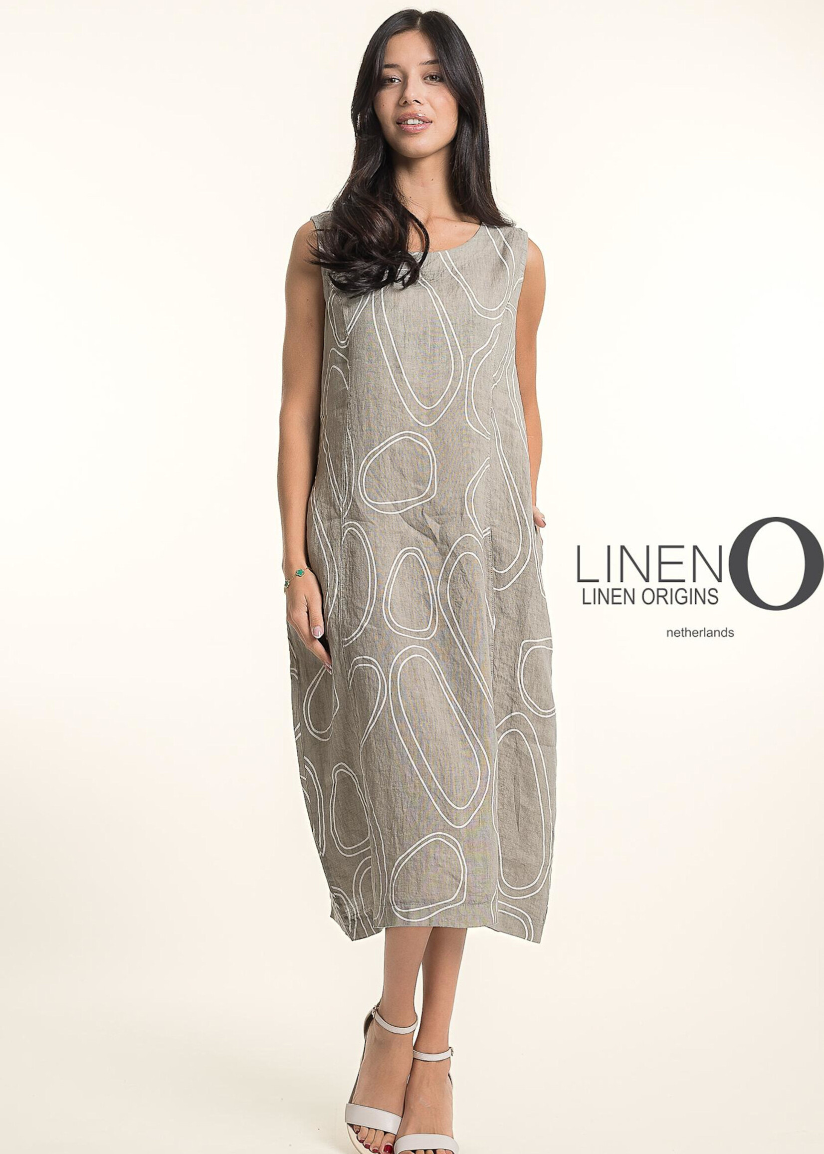 Linen O Linen O French Linen Print Dress TP1719