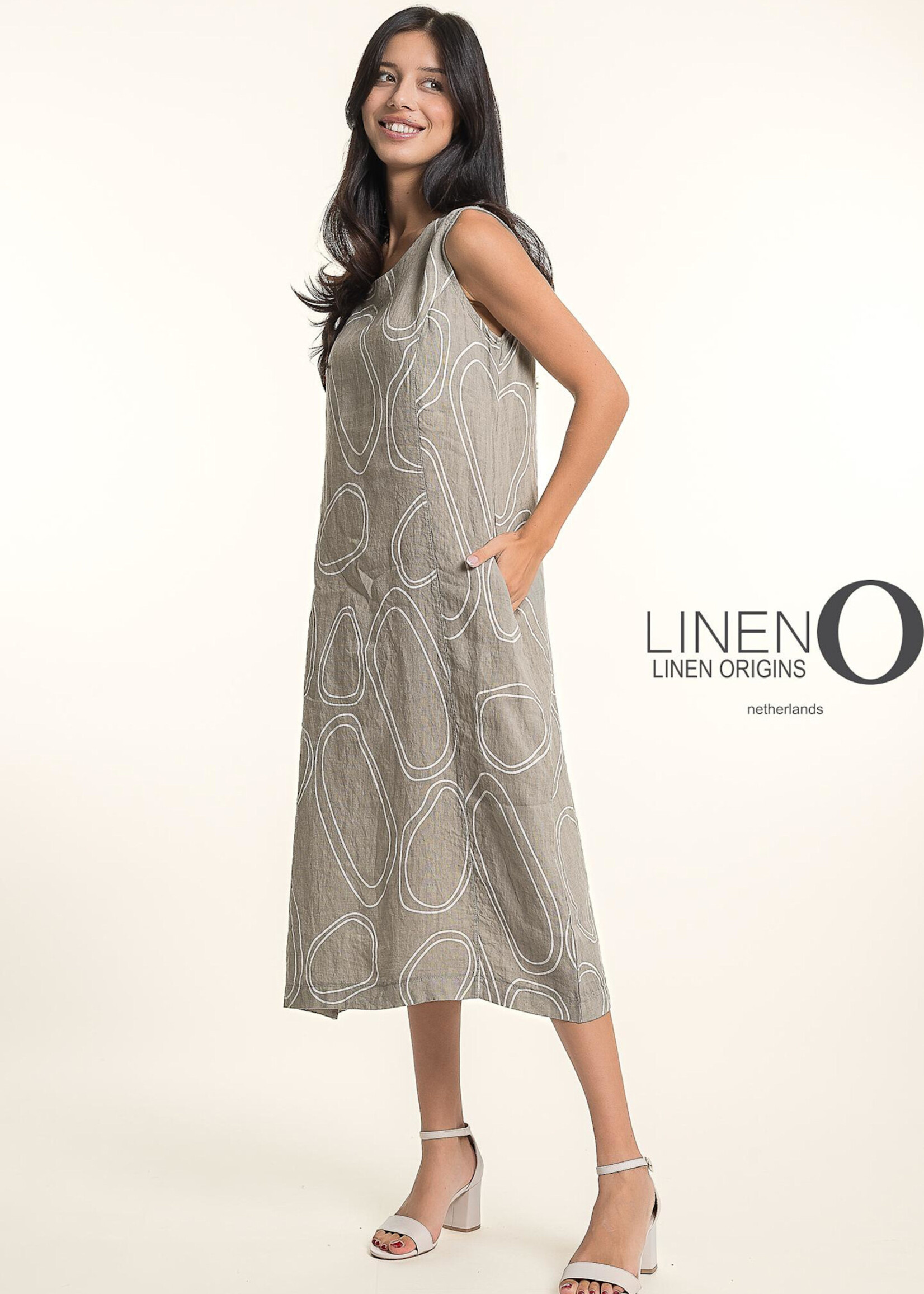 Linen O Linen O French Linen Print Dress TP1719