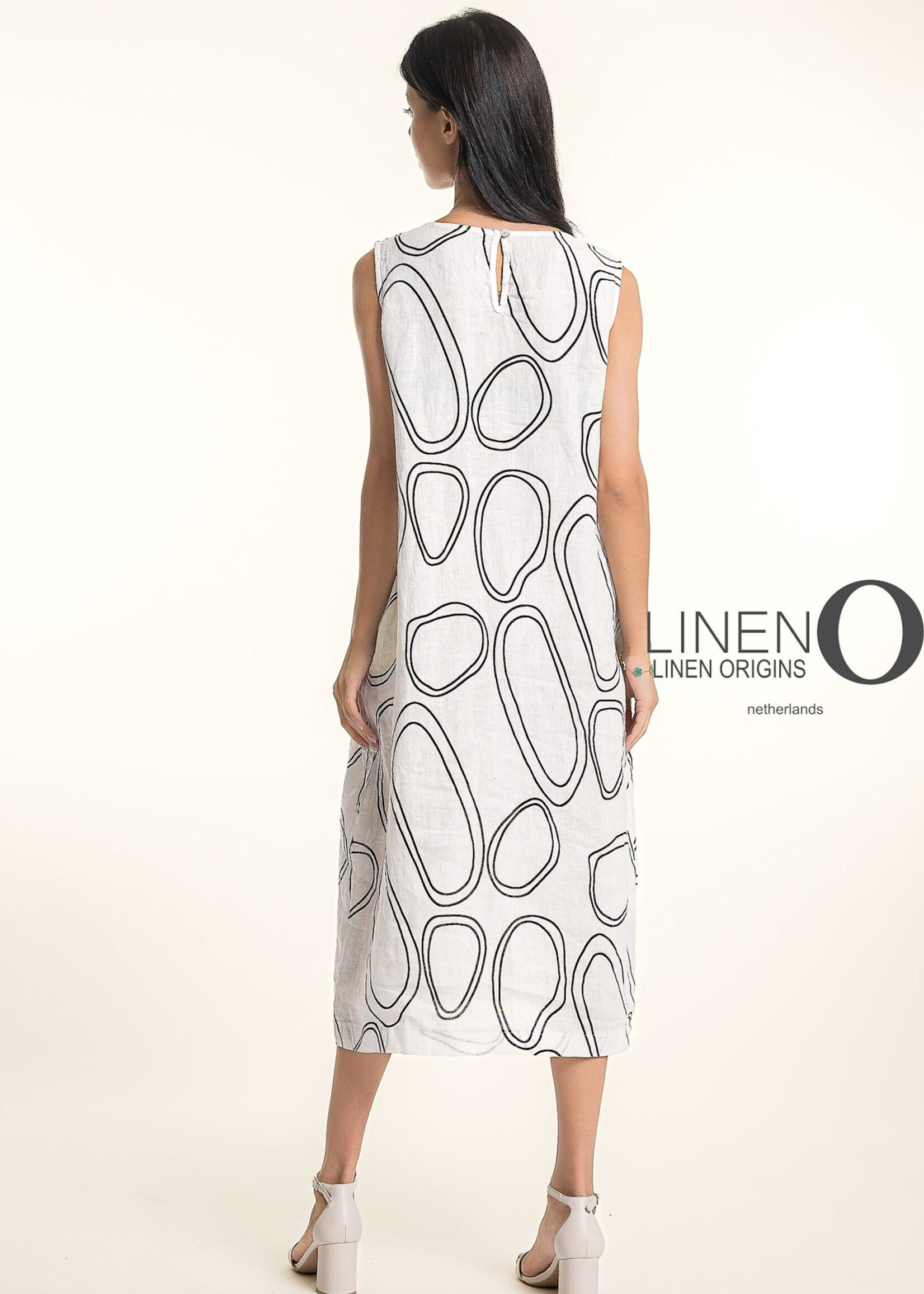 Linen O Linen O French Linen Print Dress TP1719