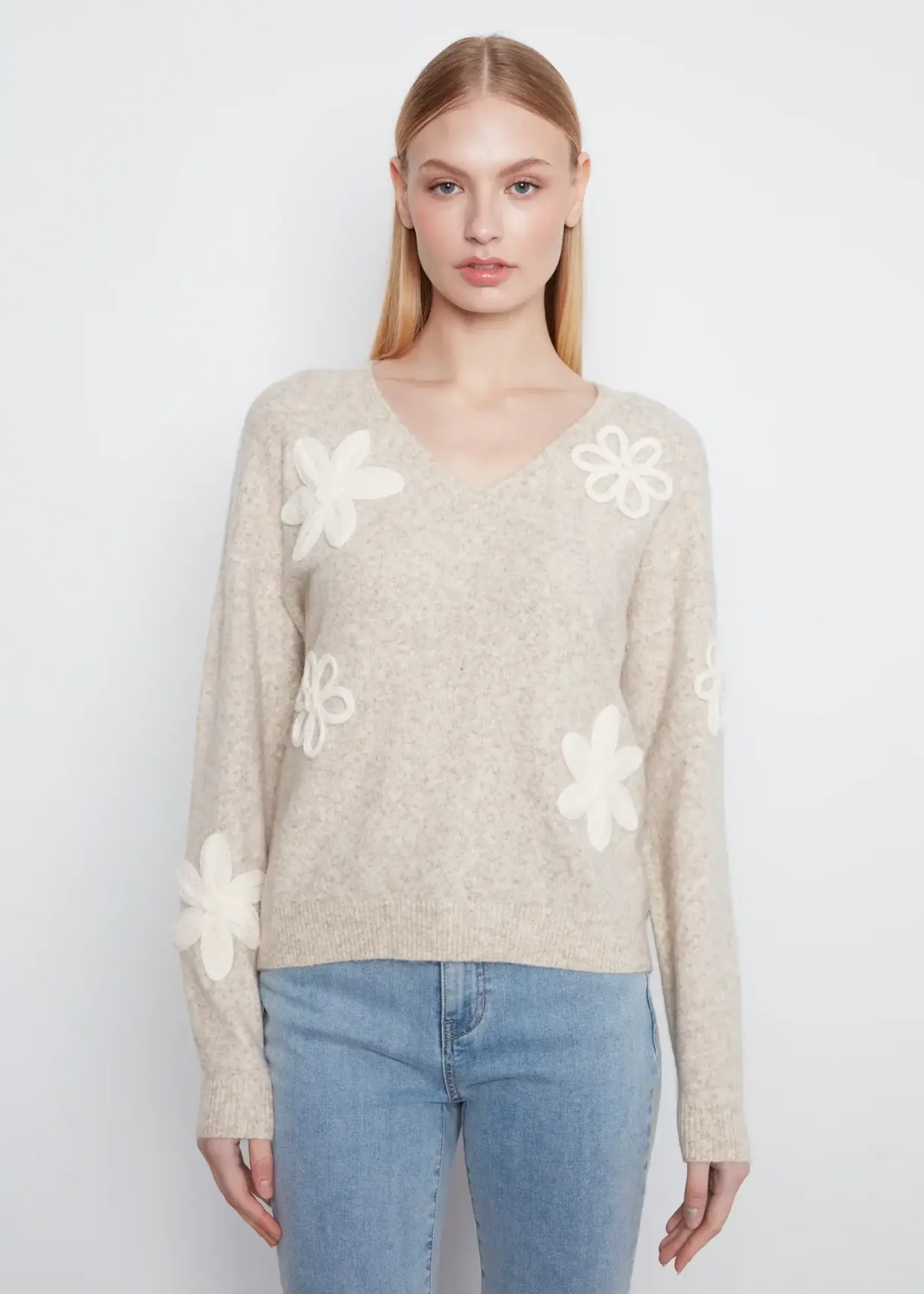 Charlie B Charlie B L/S Drop Shoulder V Neck C2163
