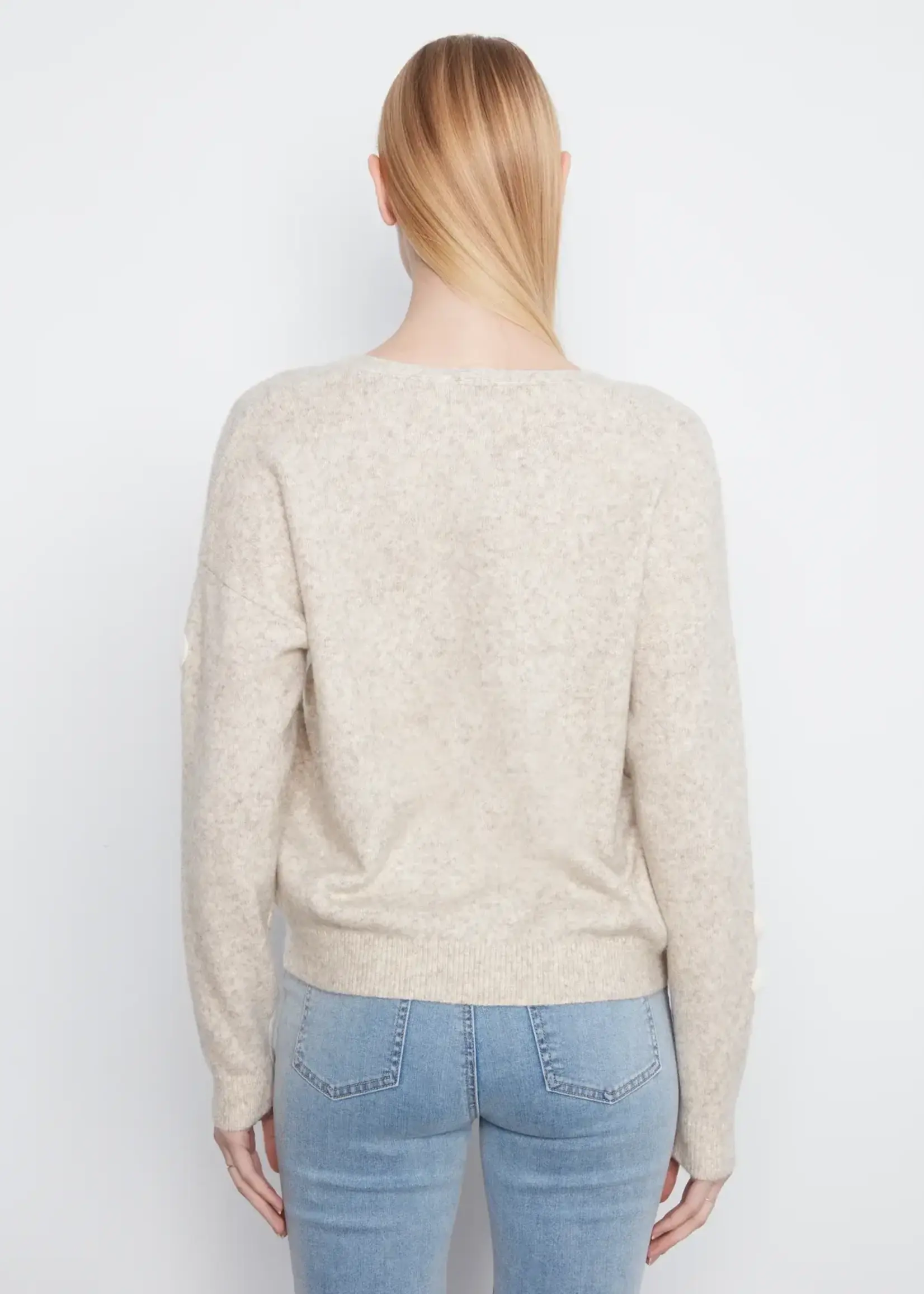 Charlie B Charlie B L/S Drop Shoulder V Neck C2163