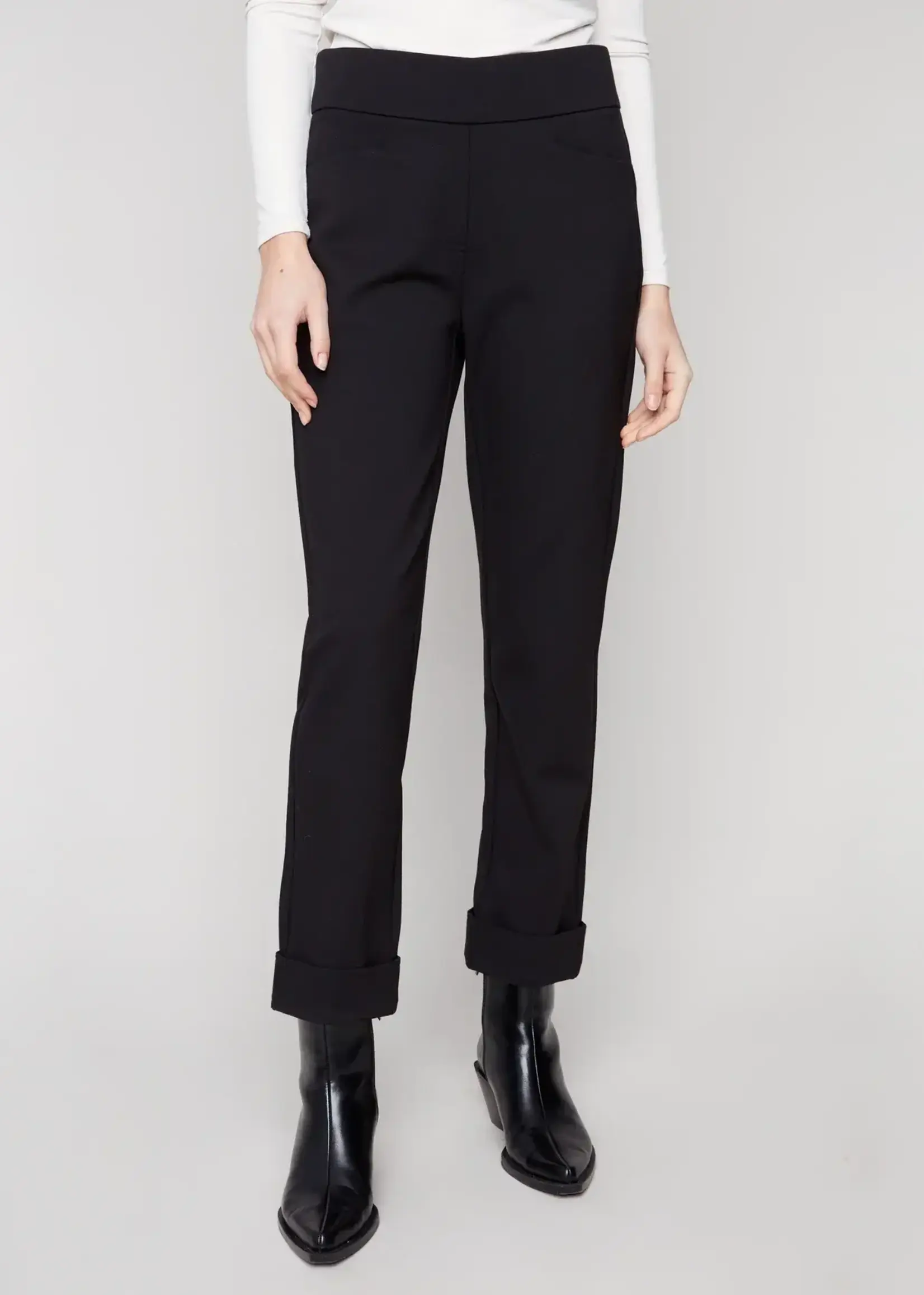 Charlie B Charlie B Rolled Cuffs Pant w/ Pockets C5526