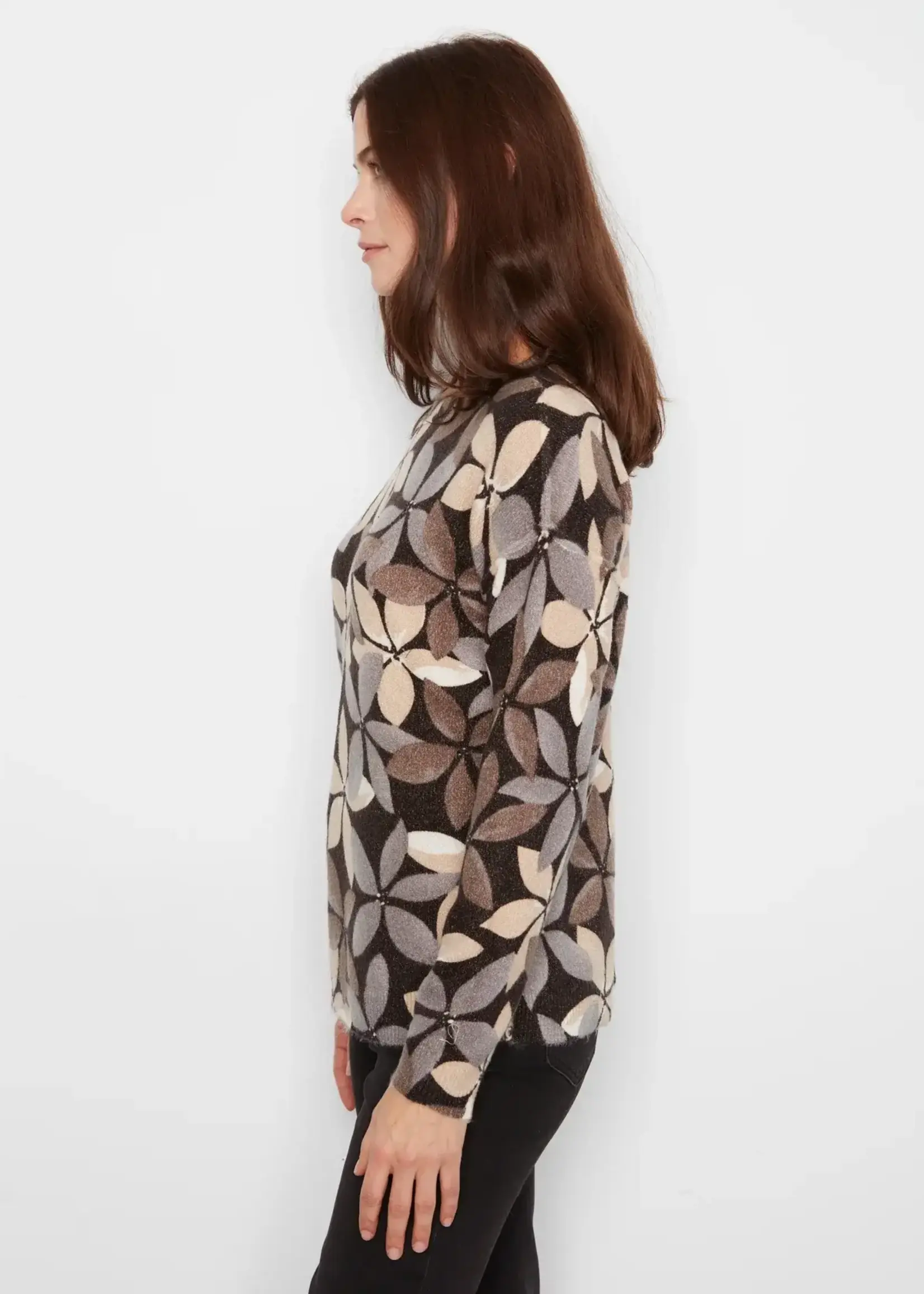 Charlie B Charlie B L/S Reversible Drop Shoulder Sweater C2546