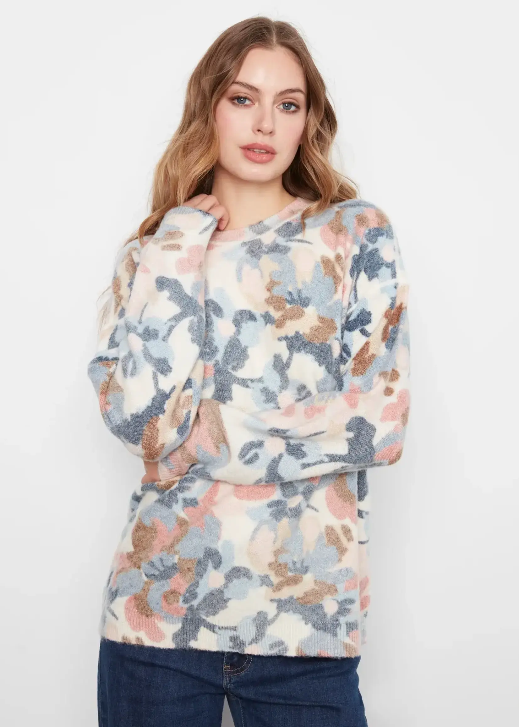 Charlie B Charlie B L/S Reversible Drop Shoulder Sweater C2546
