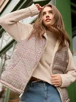 Charlie B Charlie B Reversible Sherpa Vest C6424