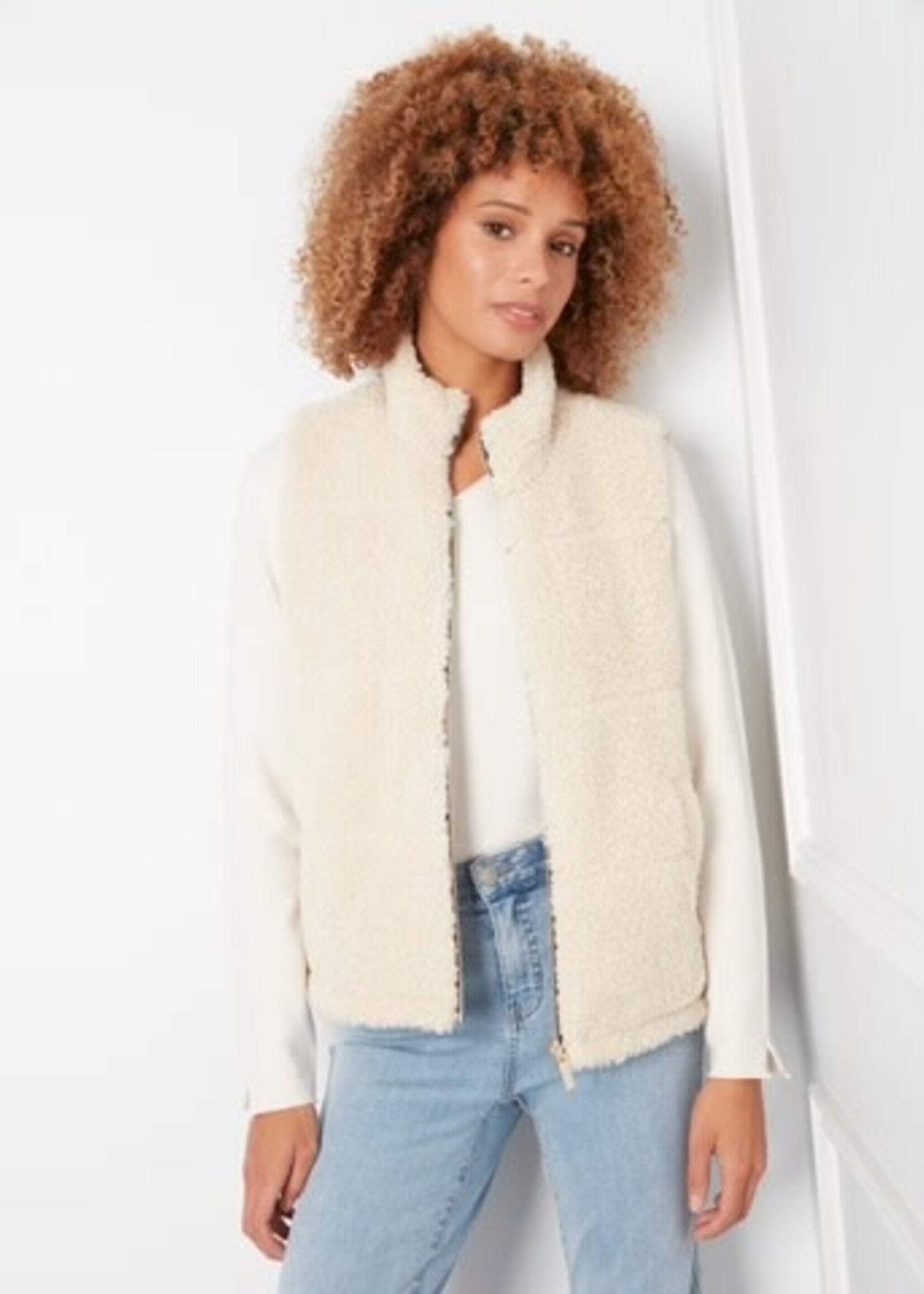 Charlie B Charlie B Reversible Sherpa Vest C6424