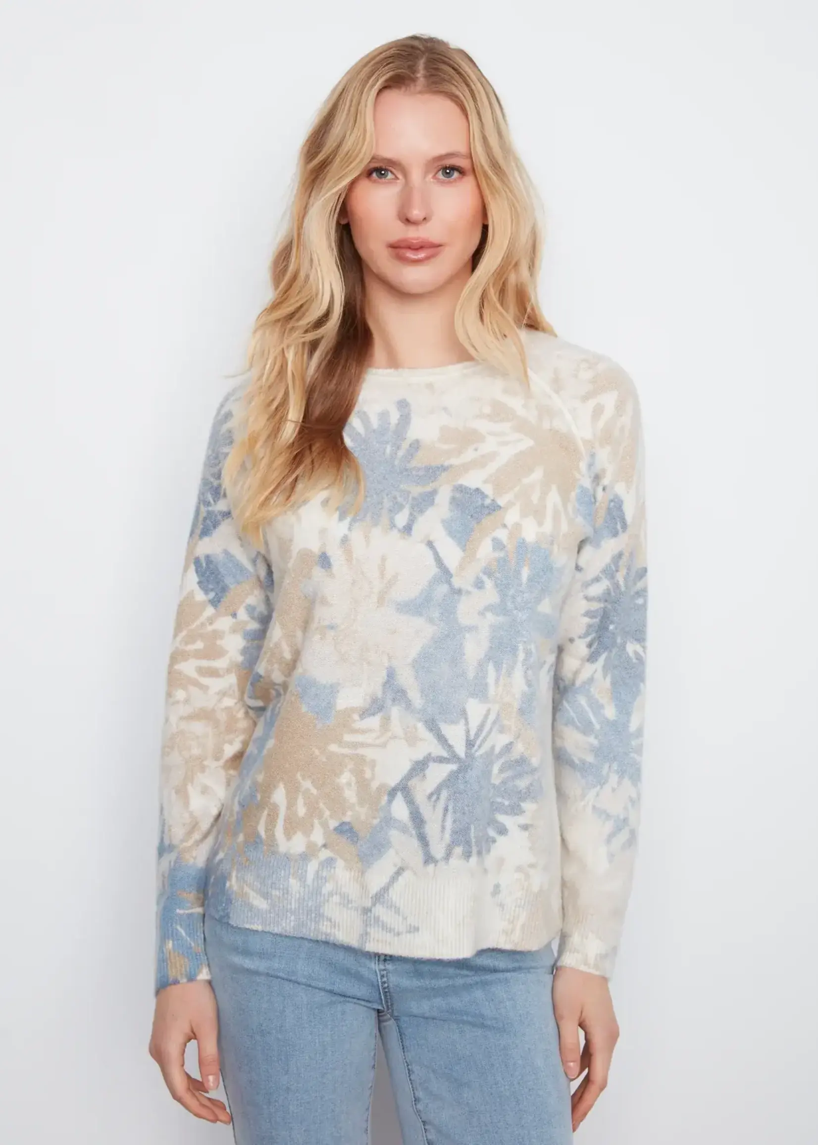 Charlie B Charlie B Reversible Raglan L/S Sweater C2268
