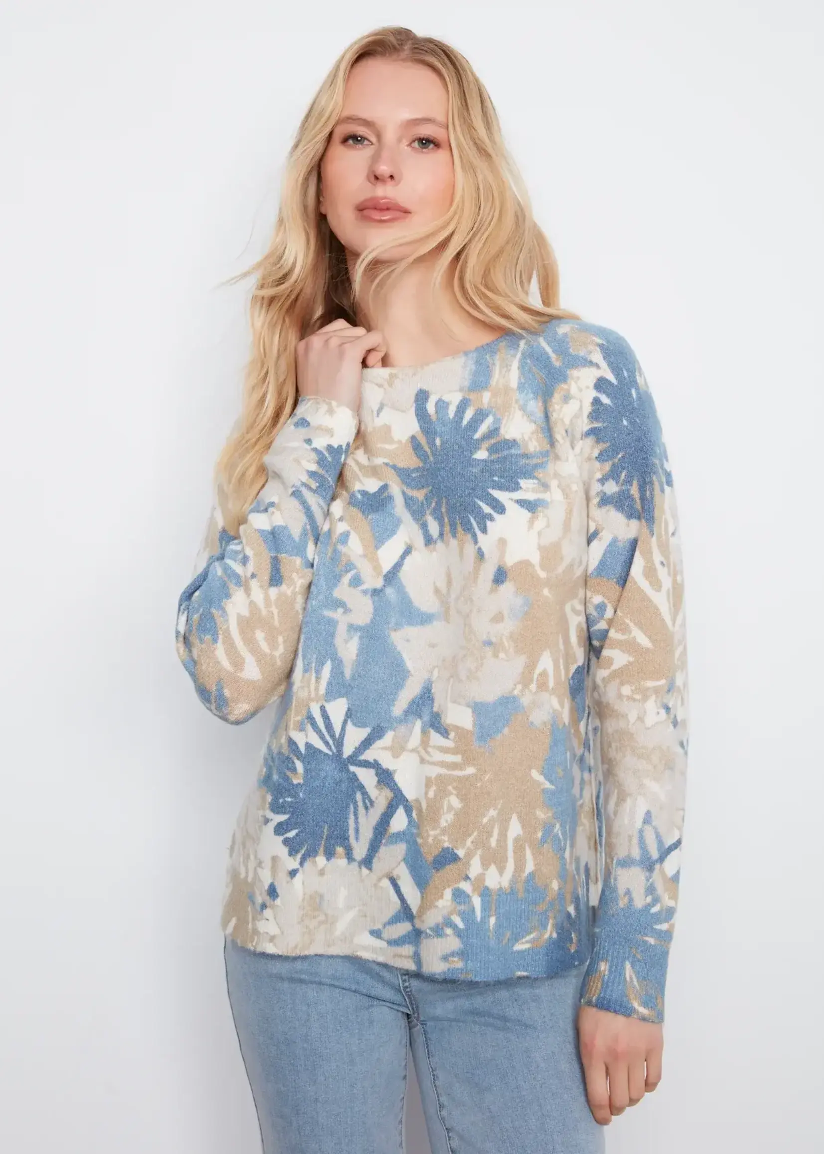 Charlie B Charlie B Reversible Raglan L/S Sweater C2268