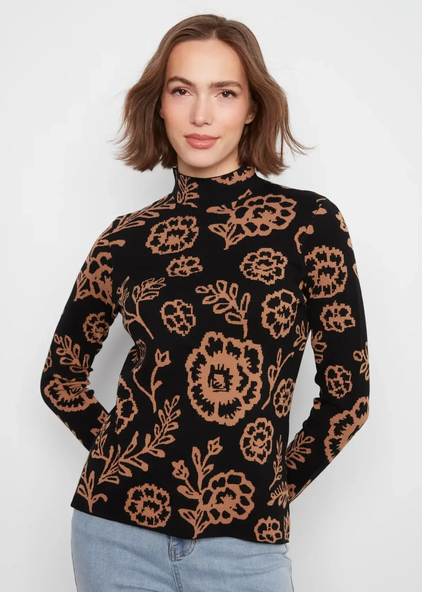 Charlie B Charlie B Gutsy Knit Reversible Sweater G2681