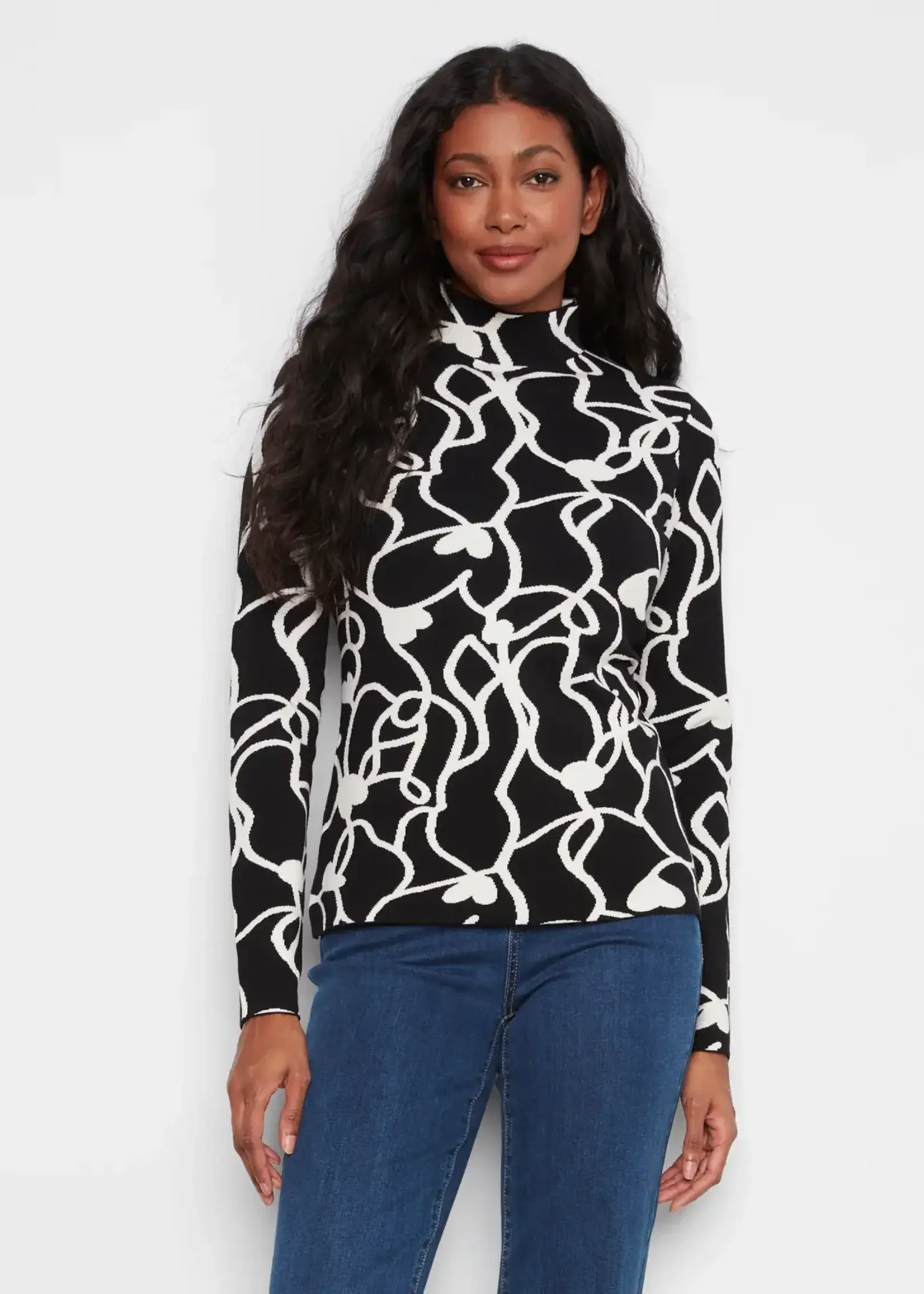 Charlie B Charlie B Gutsy Knit Reversible Sweater G2681