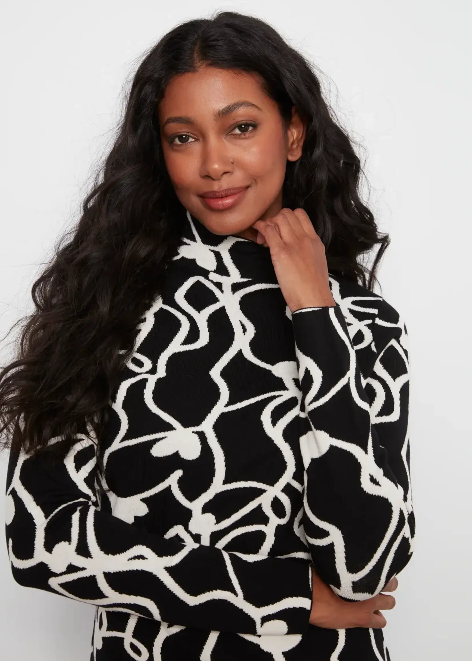 Charlie B Charlie B Gutsy Knit Reversible Sweater G2681