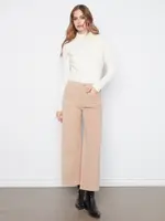 Charlie B Charlie B Cropped Wide Leg Corduroy Pant C5538