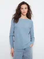 Charlie B Charlie B L/S Drop Shoulder Boat Neck Sweater C2871