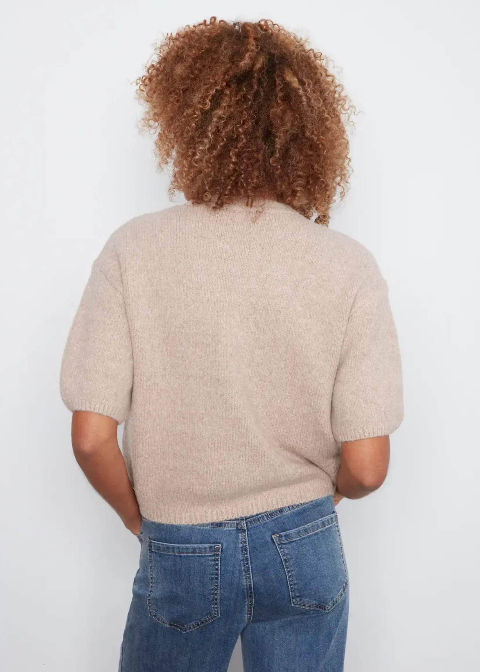 Charlie B Charlie B Elbow Sleeve Balloon Shape Sweater C2858