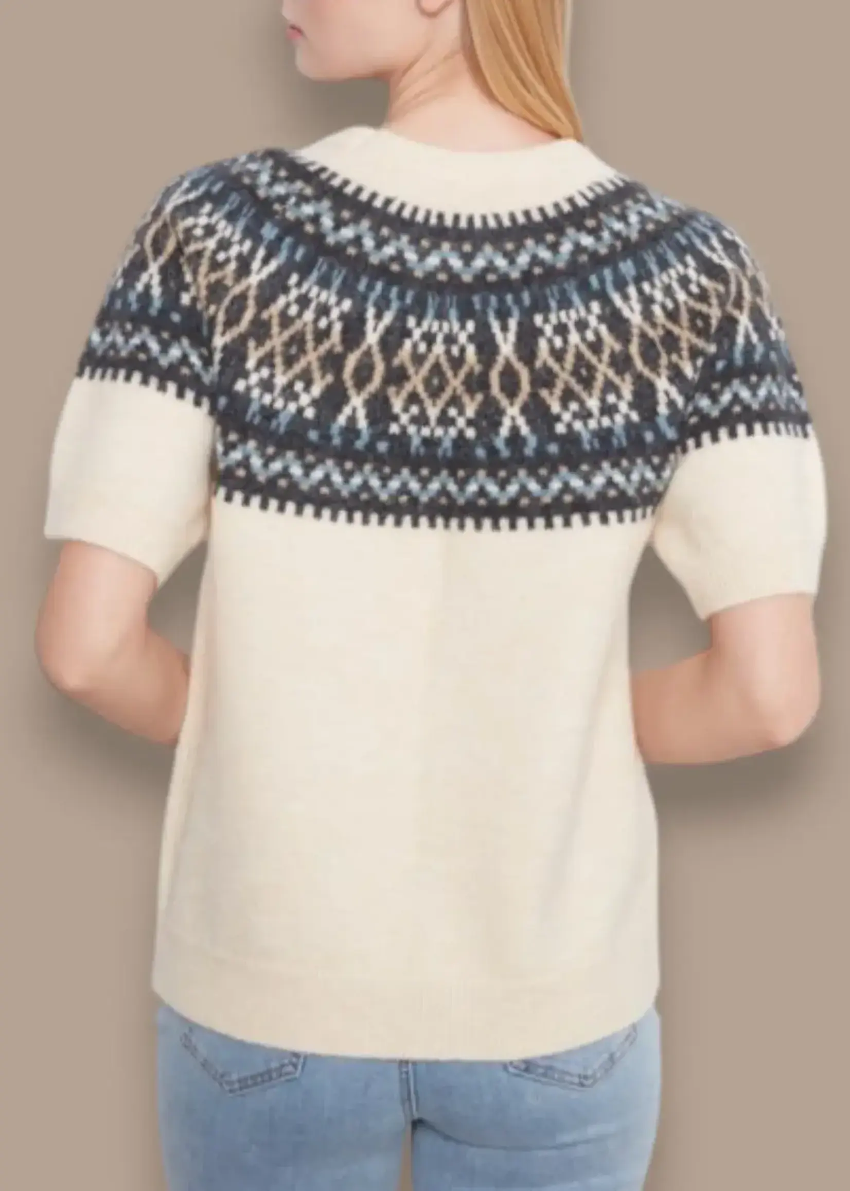 Charlie B Charlie B S/S Raglan Ski Sweater C2174