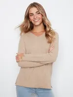 Charlie B Charlie B L/S V Neck Sweater C2279