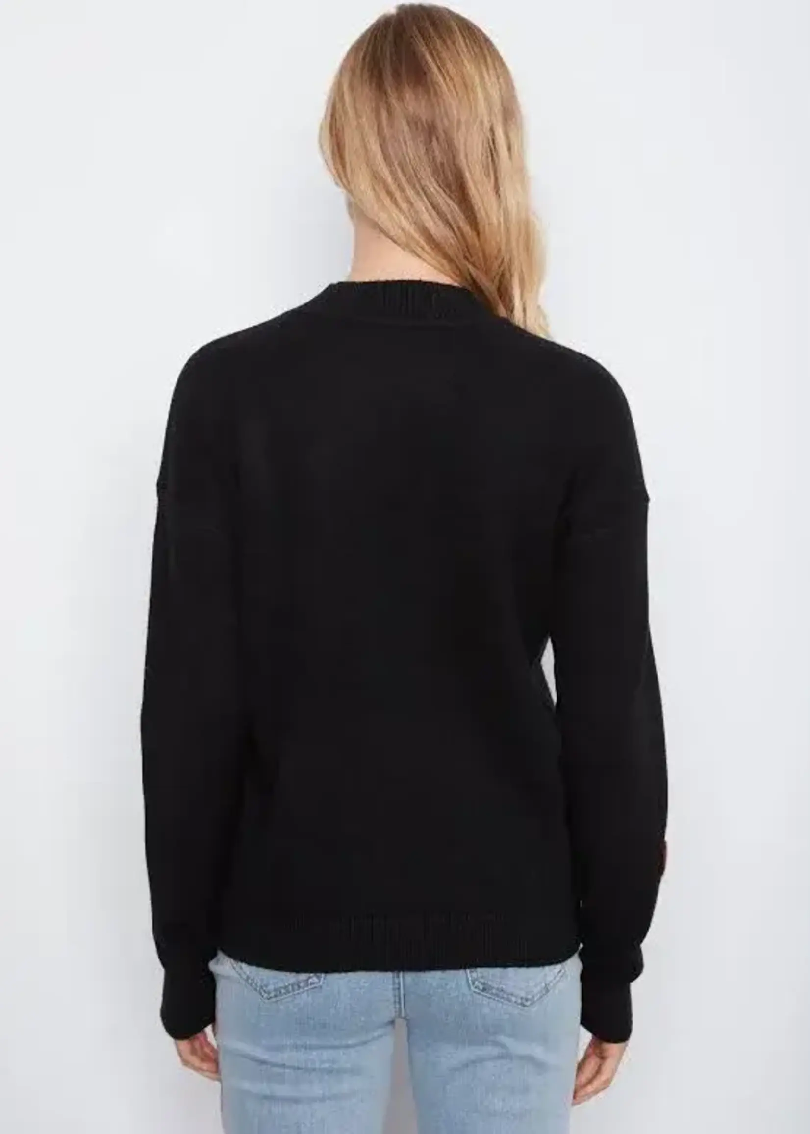 Charlie B Charlie B L/S Drop Shoulder Floral Sweater C2012