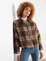 Charlie B Charlie B Bomber Jacket w/ Zipper Front C6444