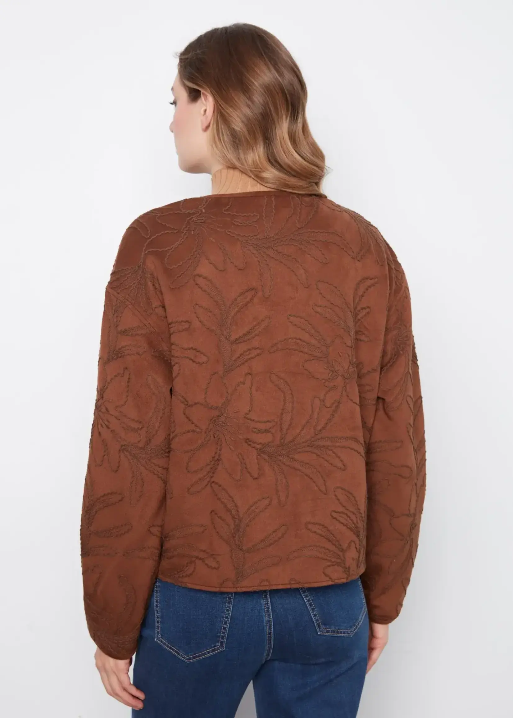 Charlie B Charlie B Quilted Bomber Jacket C6409