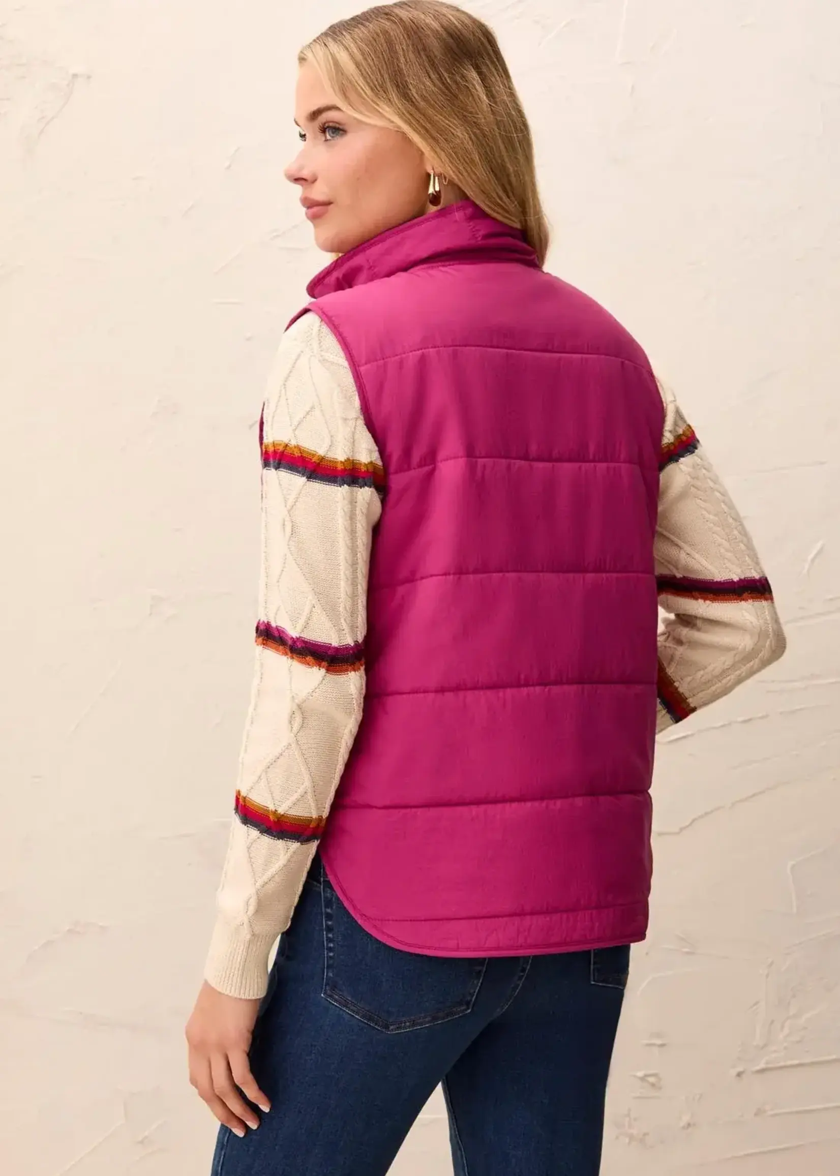 Tribal Tribal Packable Puffer Vest 3178O